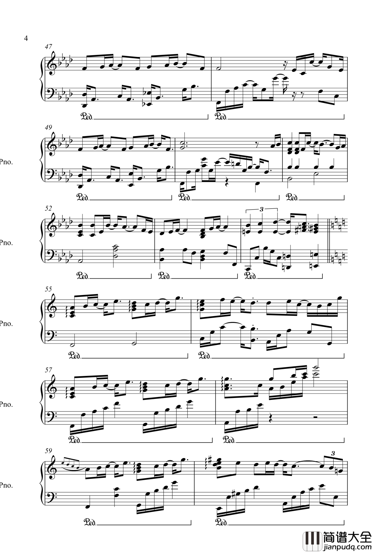 泪的声音钢琴谱_V.K