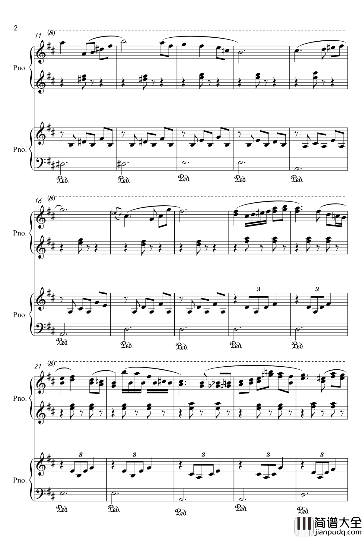 船儿摇钢琴谱_prince664592