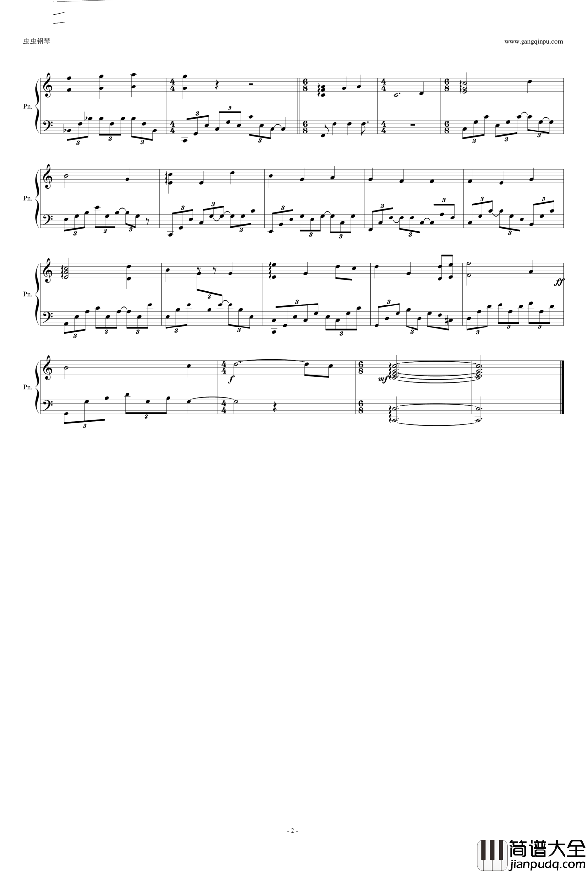 Brothers钢琴谱_珍珠港_Hanz_Zimmer