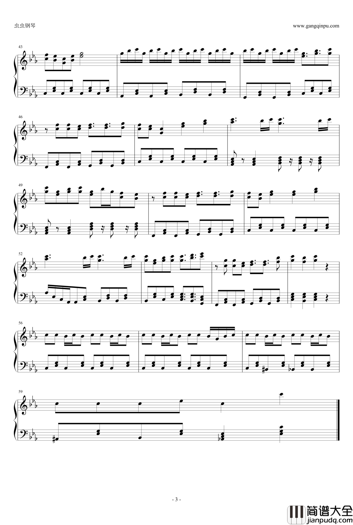 回レ!雪月花钢琴谱_机巧少女不会受伤