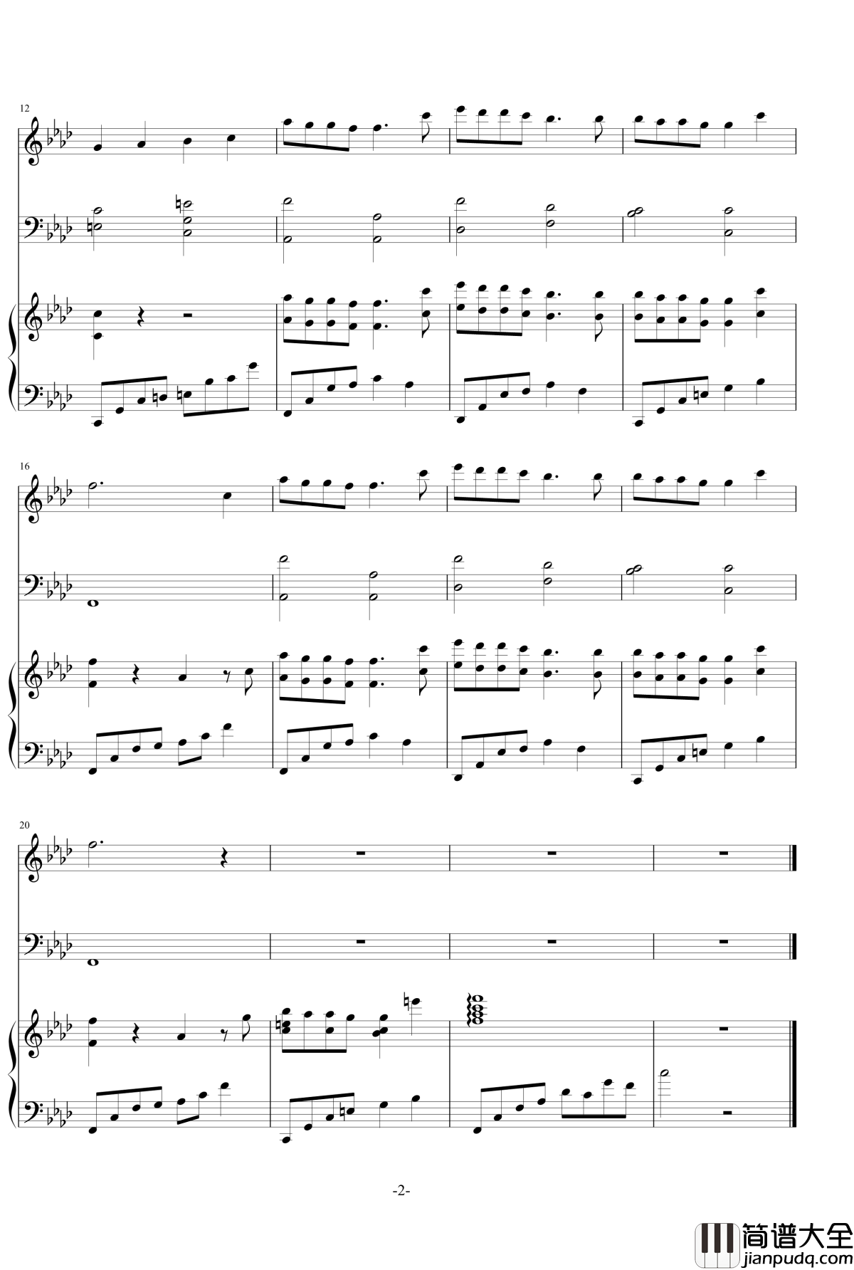 感动瞬间钢琴谱_乐之琴