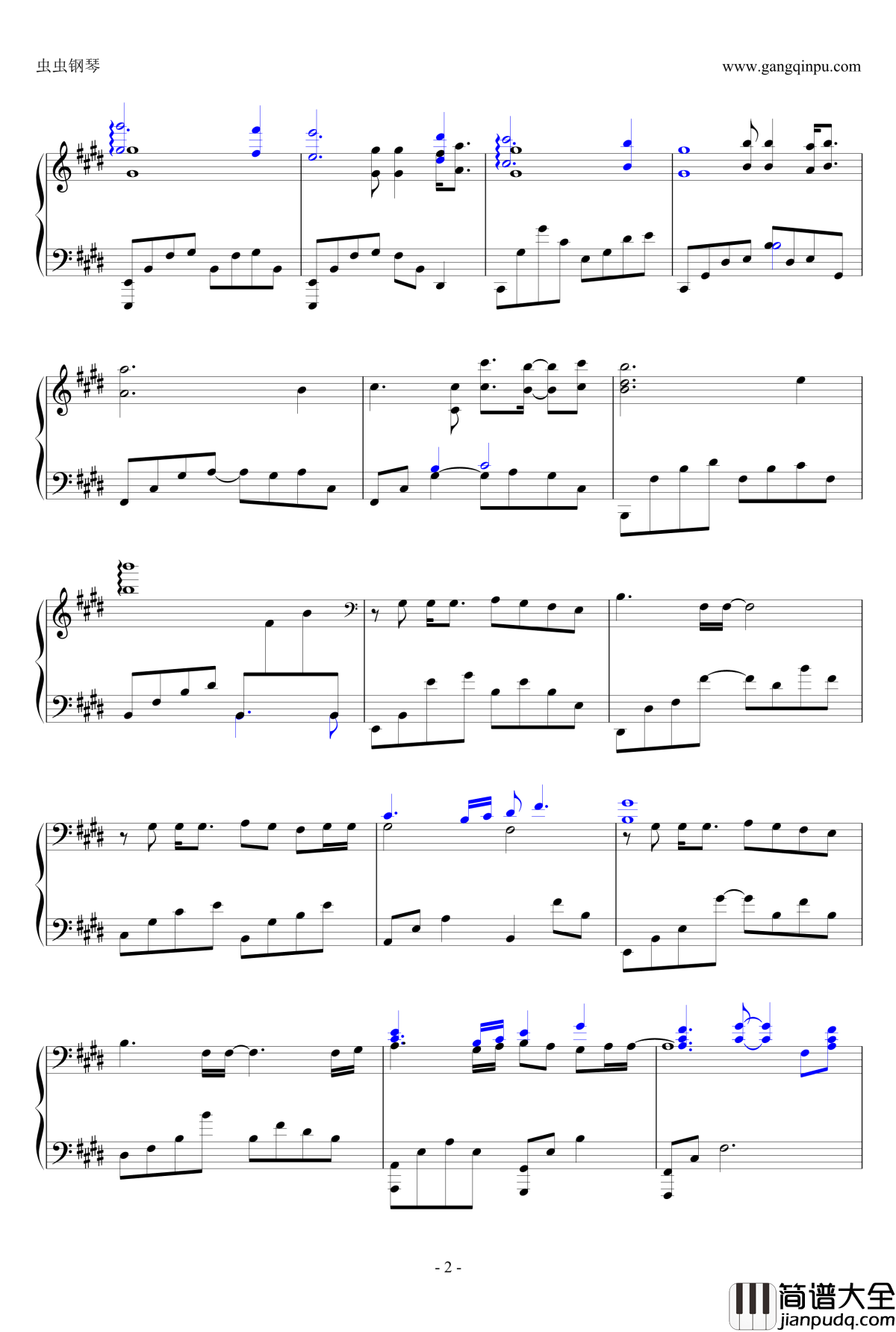 风云雄霸天下配乐钢琴谱