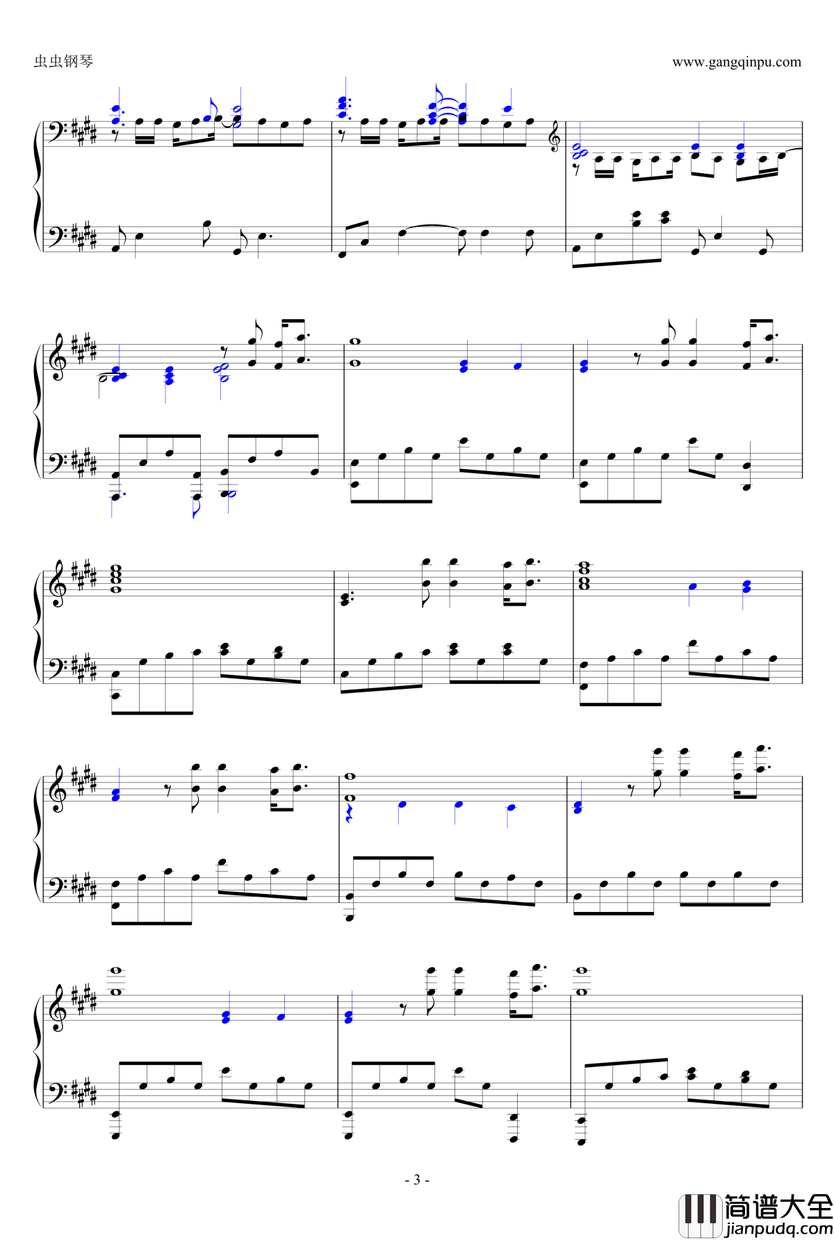 风云雄霸天下配乐钢琴谱