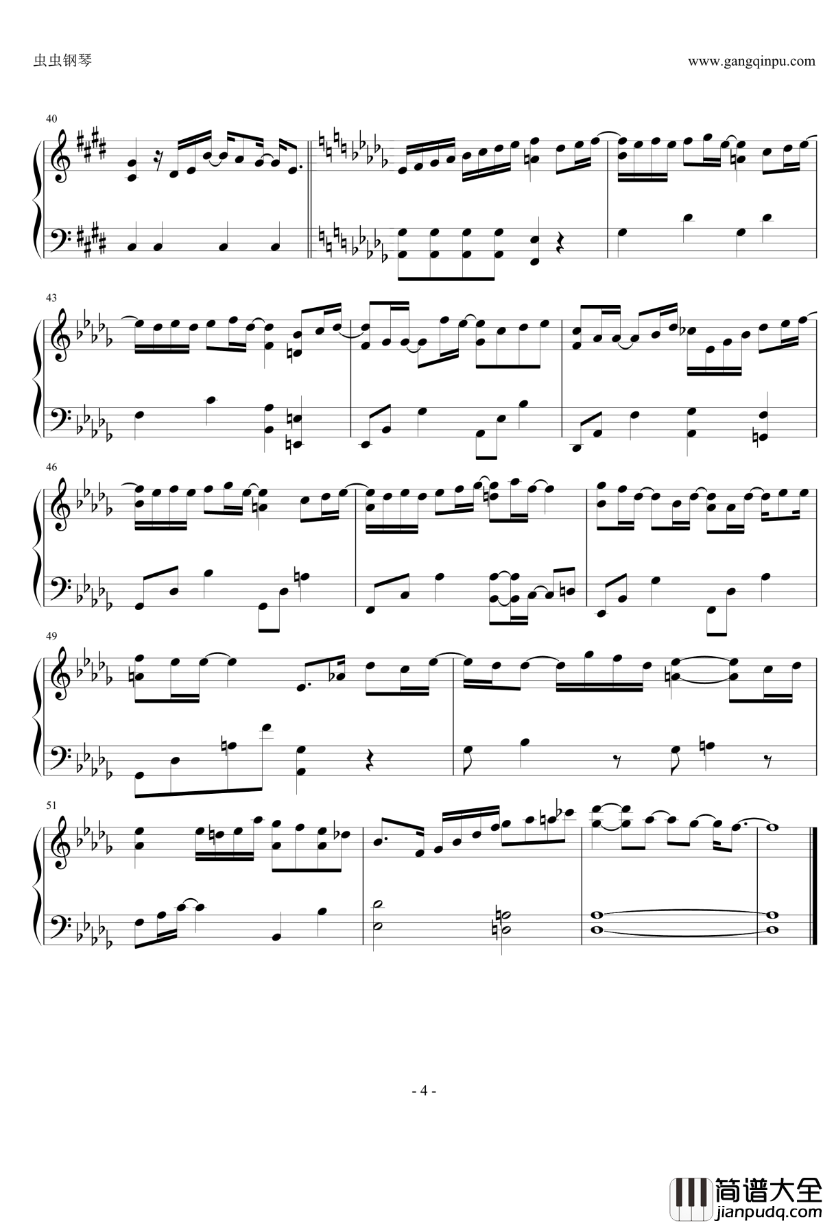 嵐钢琴谱_Tears_Arashi