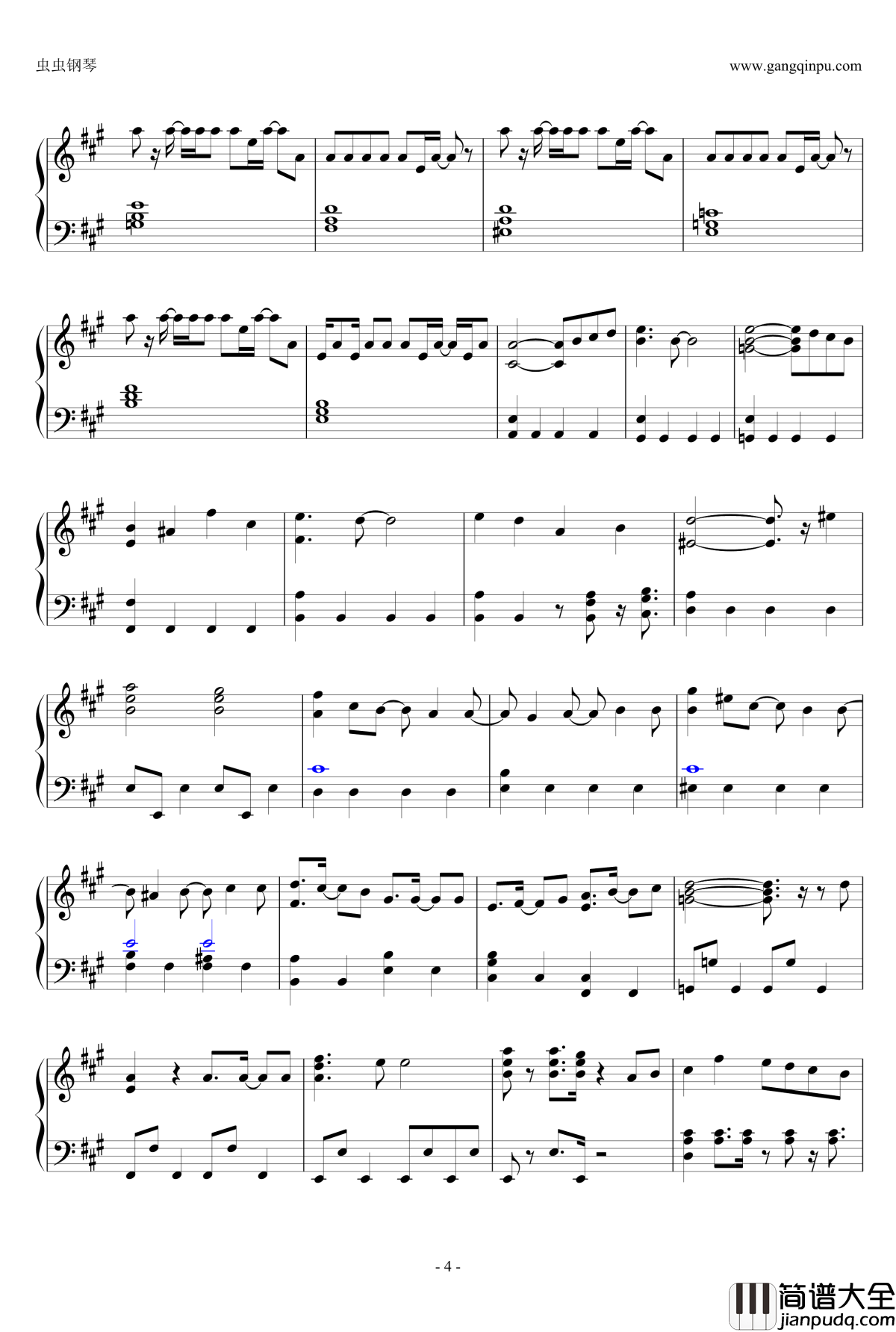 嵐钢琴谱_Step_and_Go_Arashi