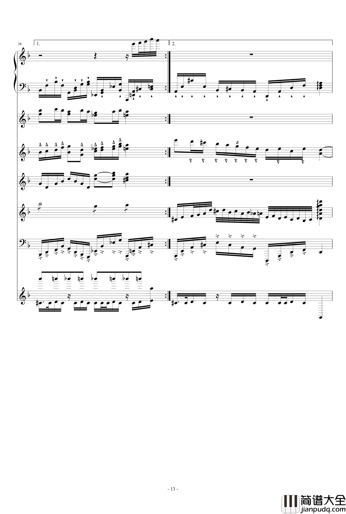 月の六重奏II钢琴谱_airoad