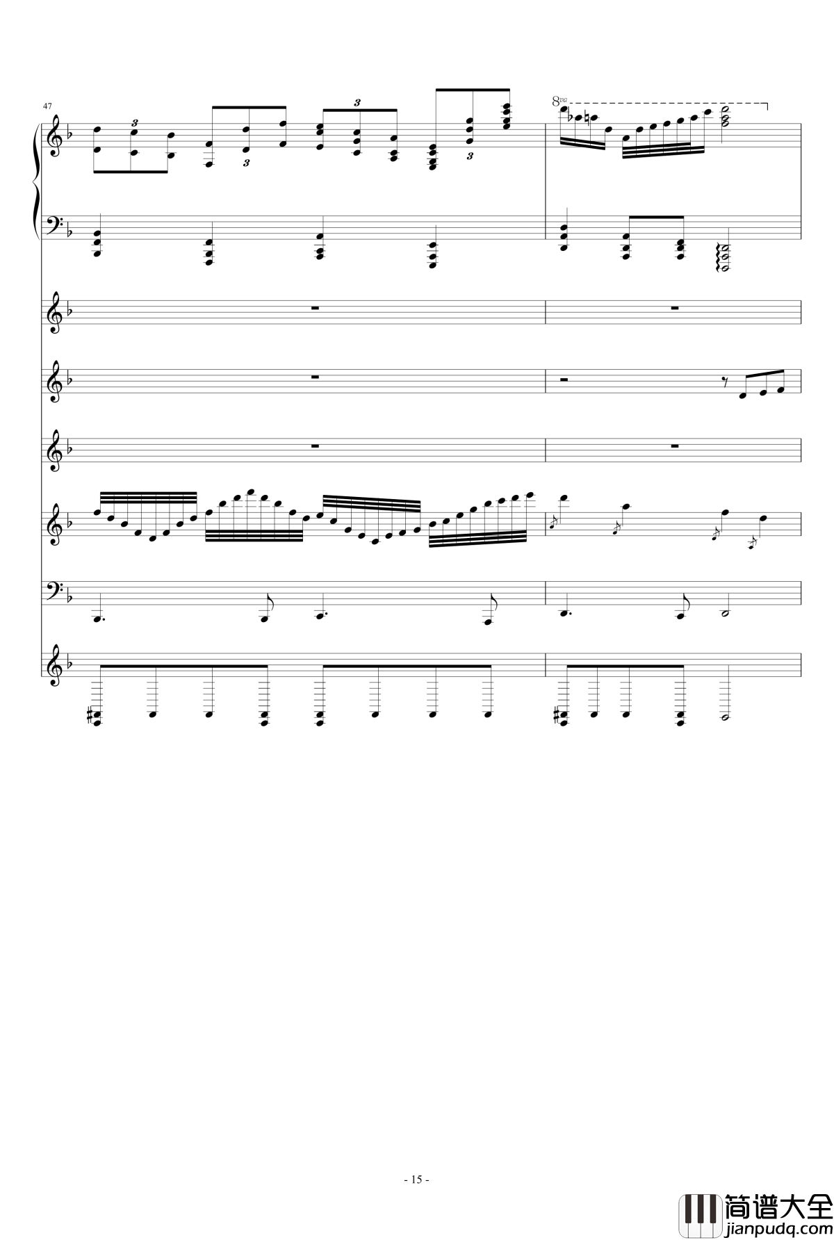 月の六重奏II钢琴谱_airoad