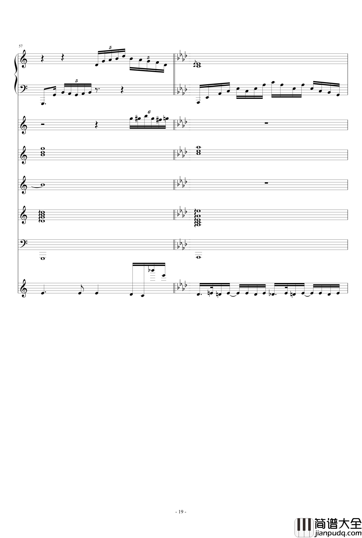 月の六重奏II钢琴谱_airoad