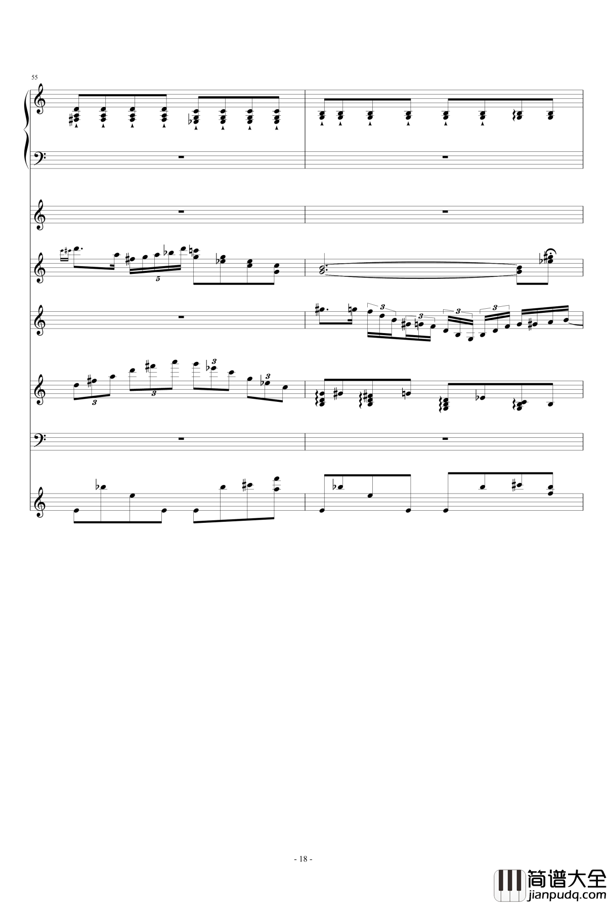 月の六重奏II钢琴谱_airoad