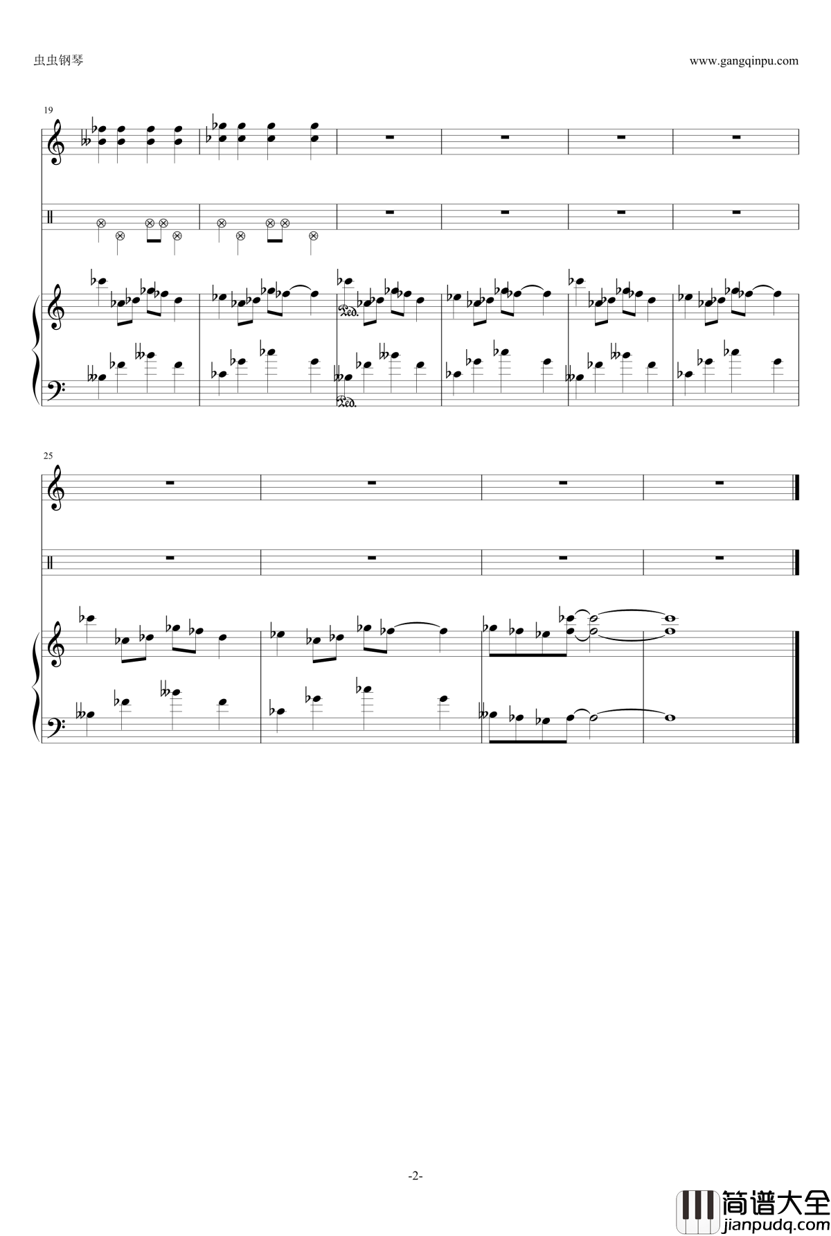 KFC背景音乐钢琴谱_无聊向_JERRY_CHEN