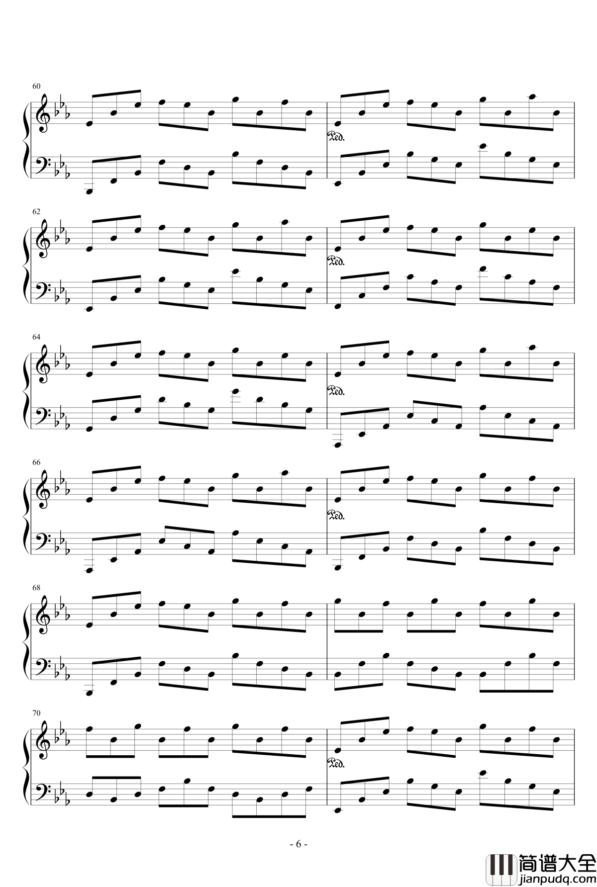 来自大地钢琴谱_ComeFromEarth_lcx64579