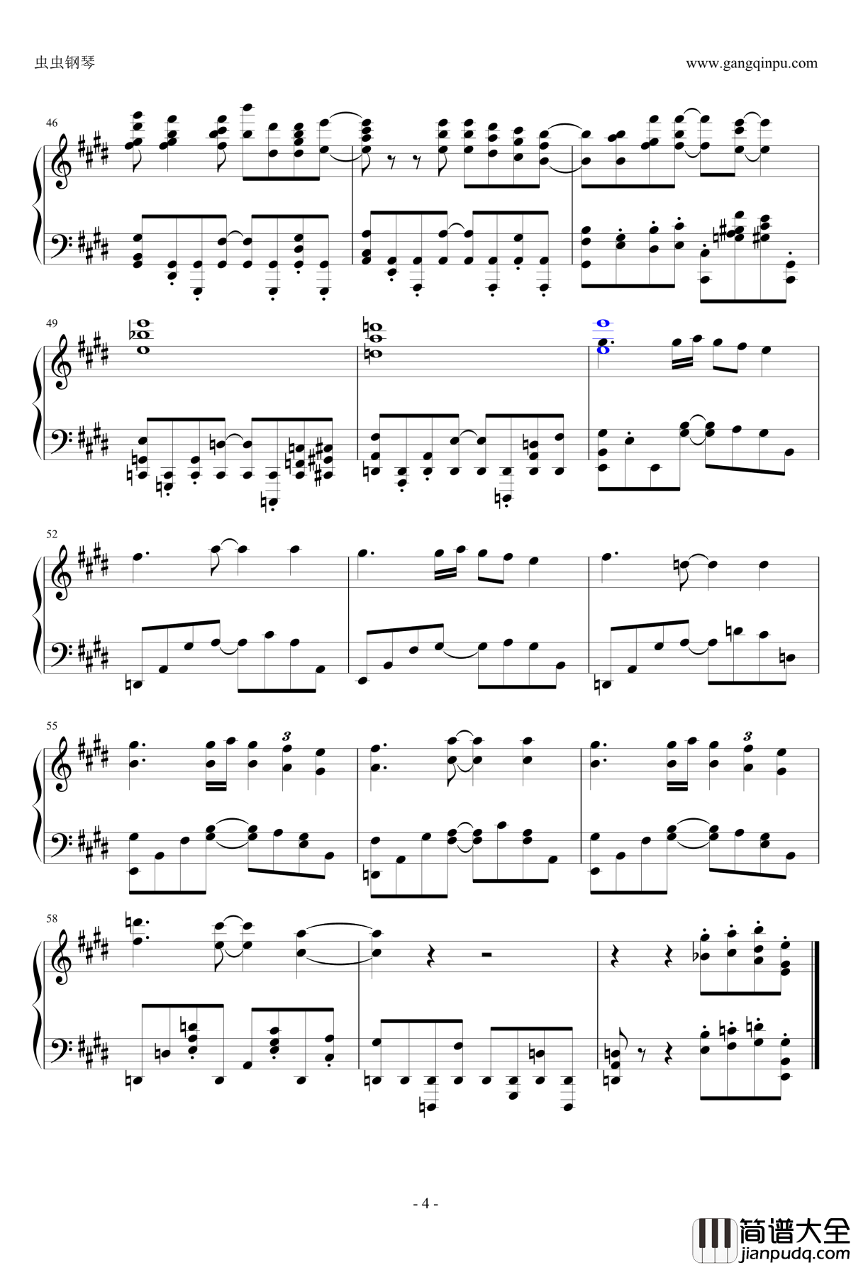 butter_fly钢琴谱_数码宝贝