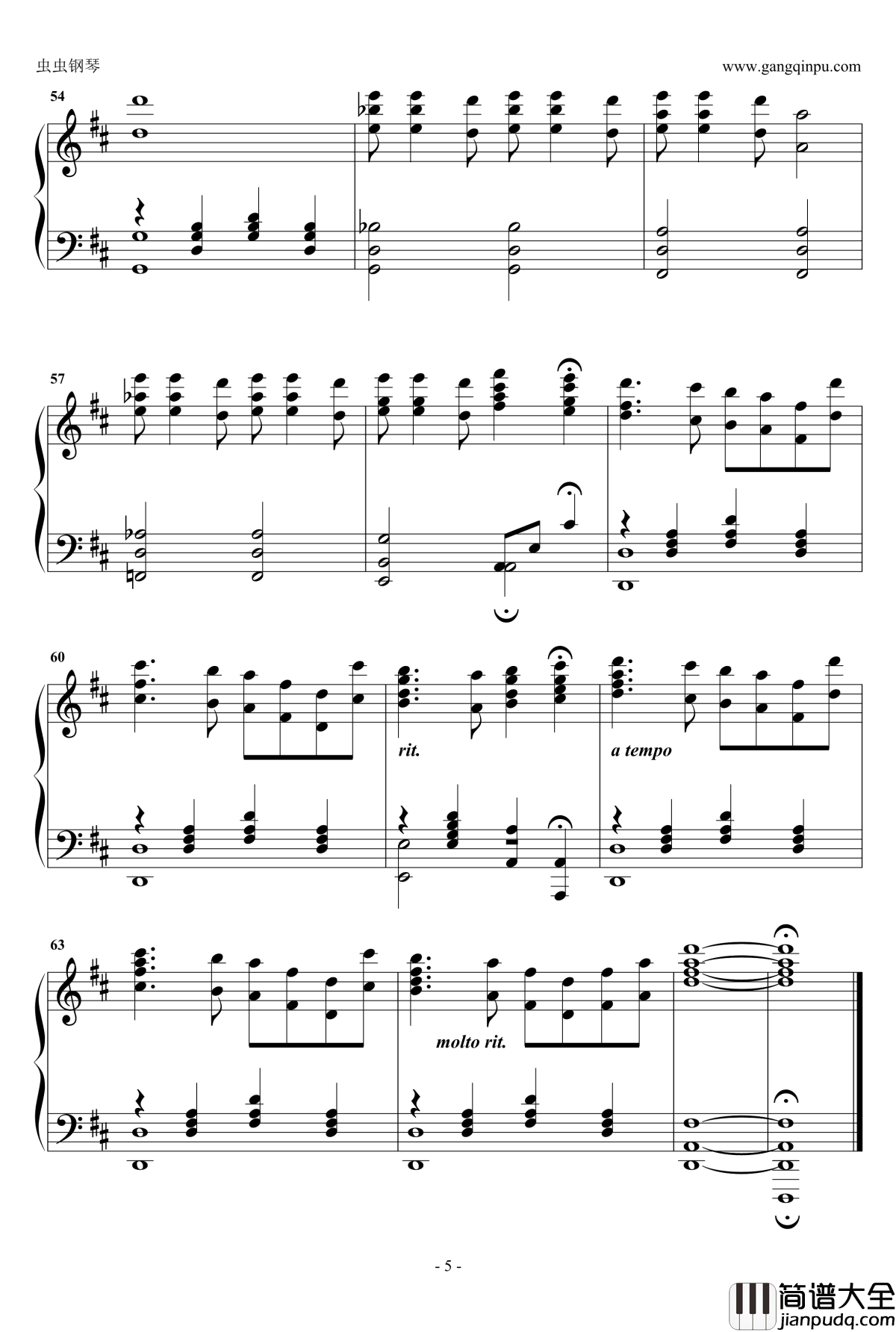 玫瑰人生钢琴谱_La_Vie_En_Rose_Edith_Piaf