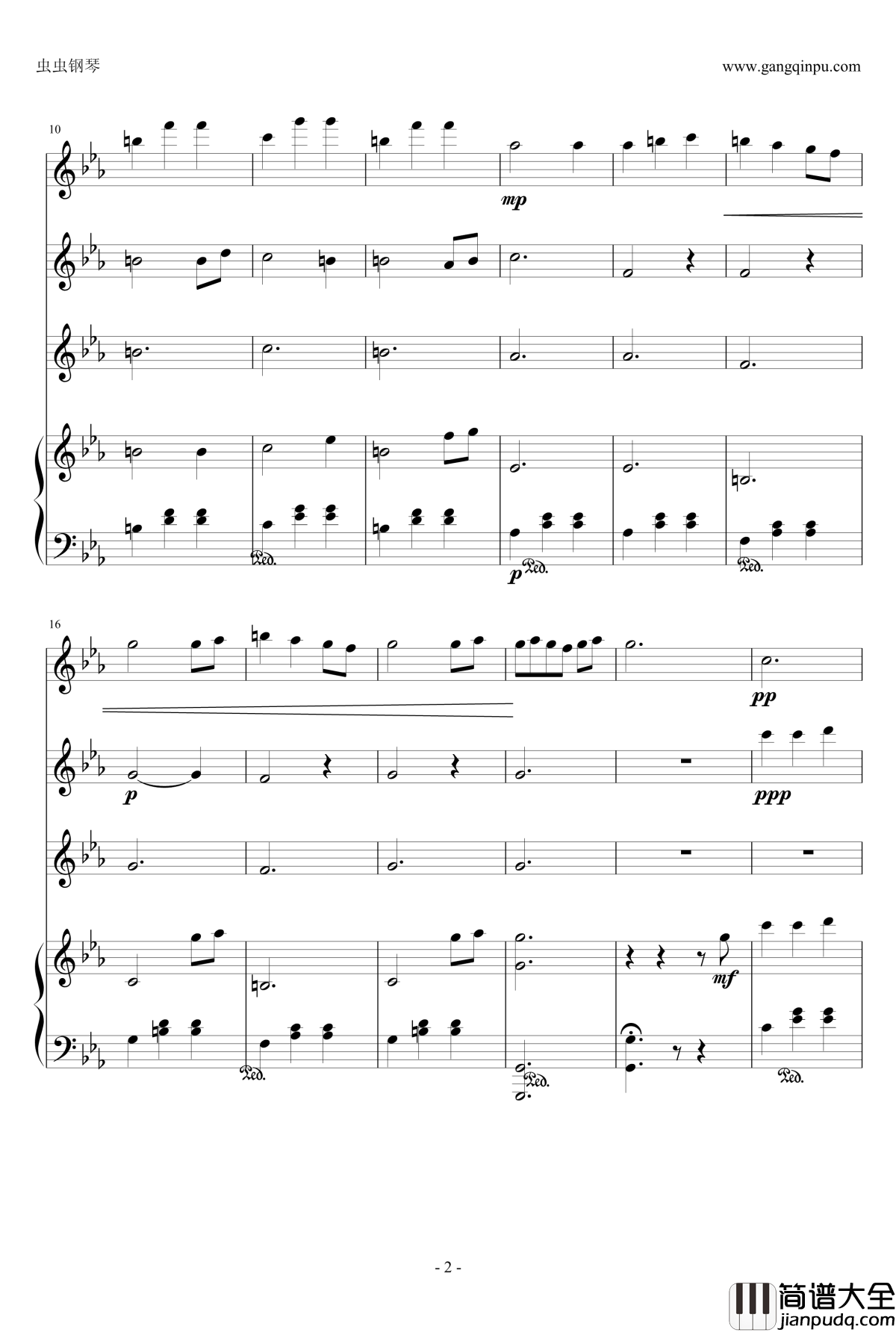 人偶小曲钢琴谱_狂音