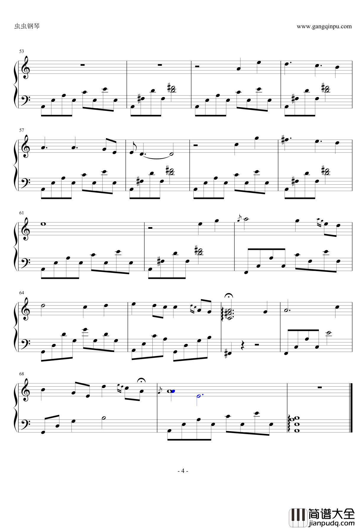 卷珠帘钢琴谱_独奏钢琴谱_霍尊