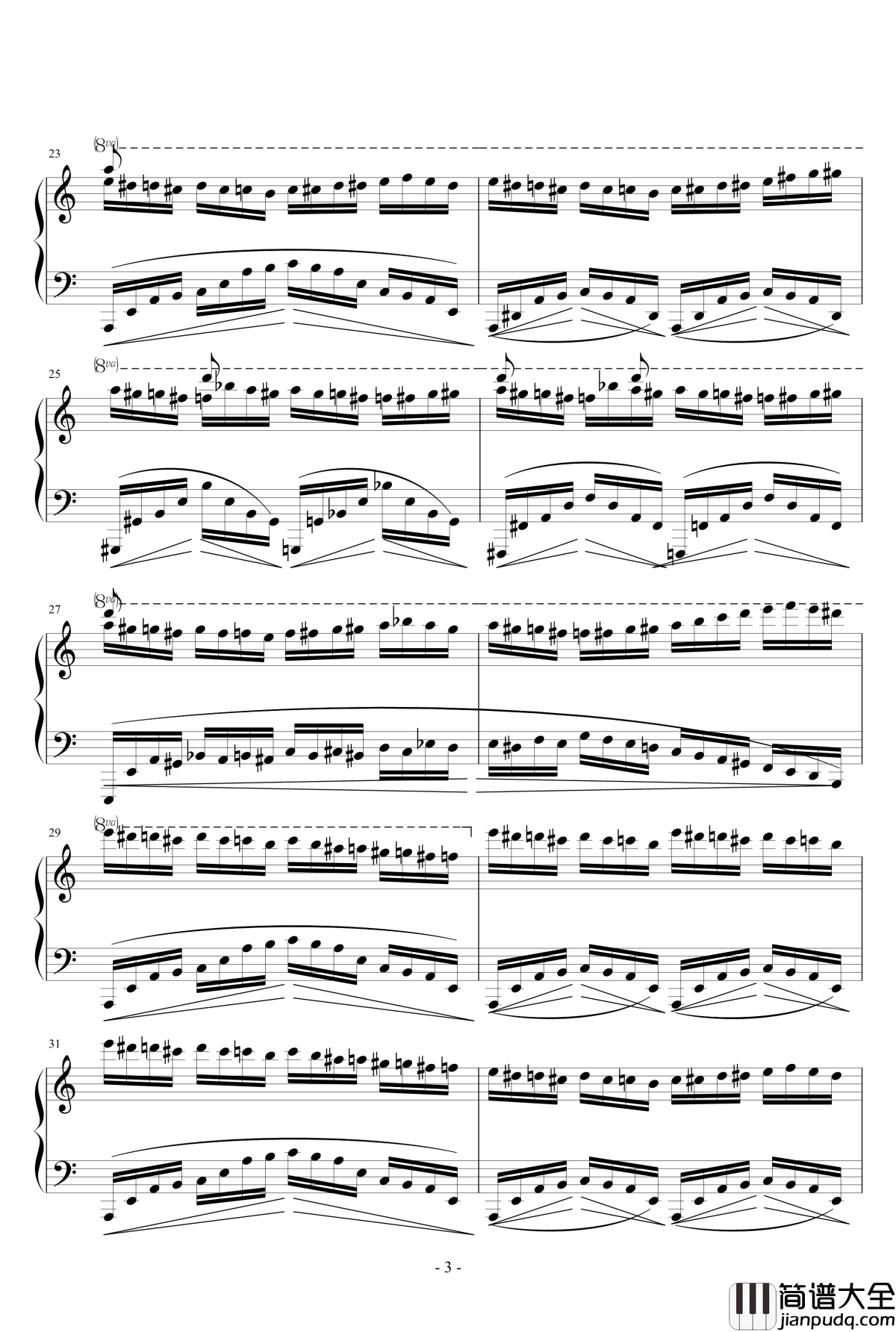 Revolution_of_the_Bumble_Bee钢琴谱_j56851