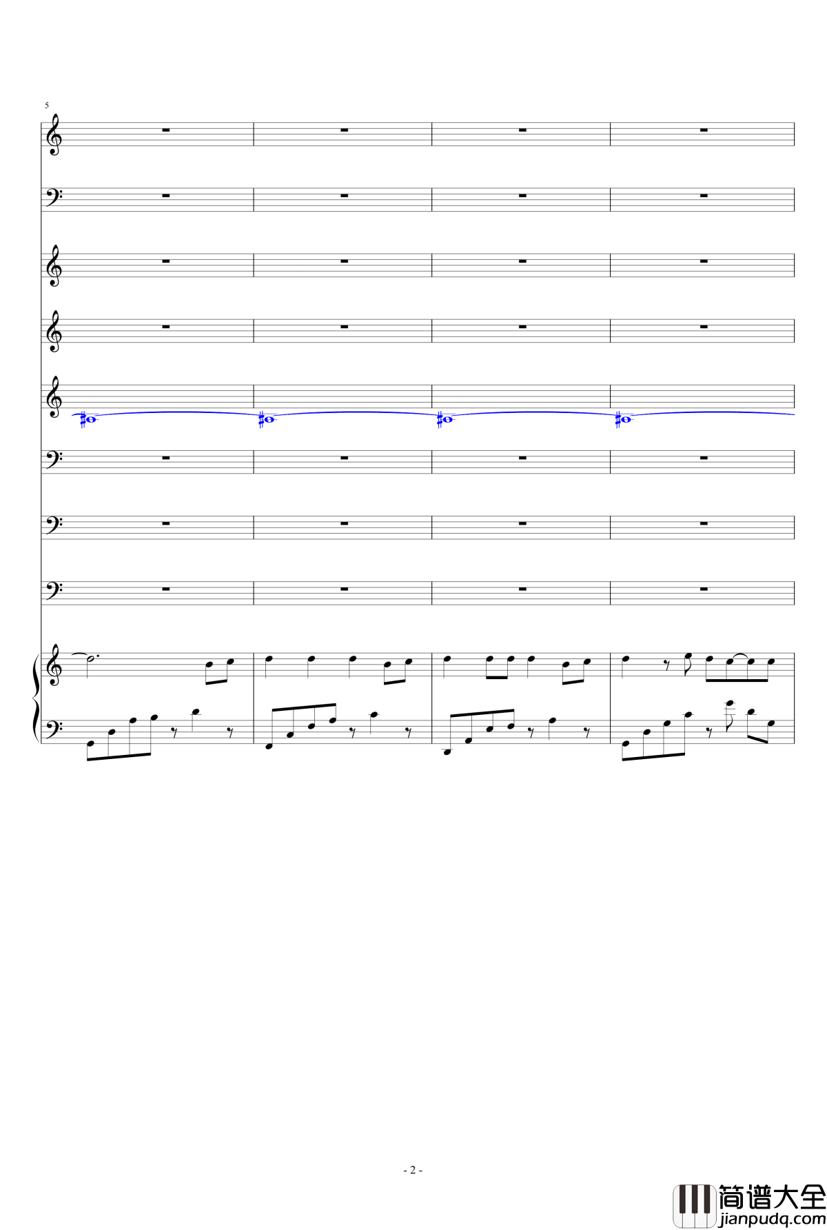 幸福港钢琴谱_Sòrγy