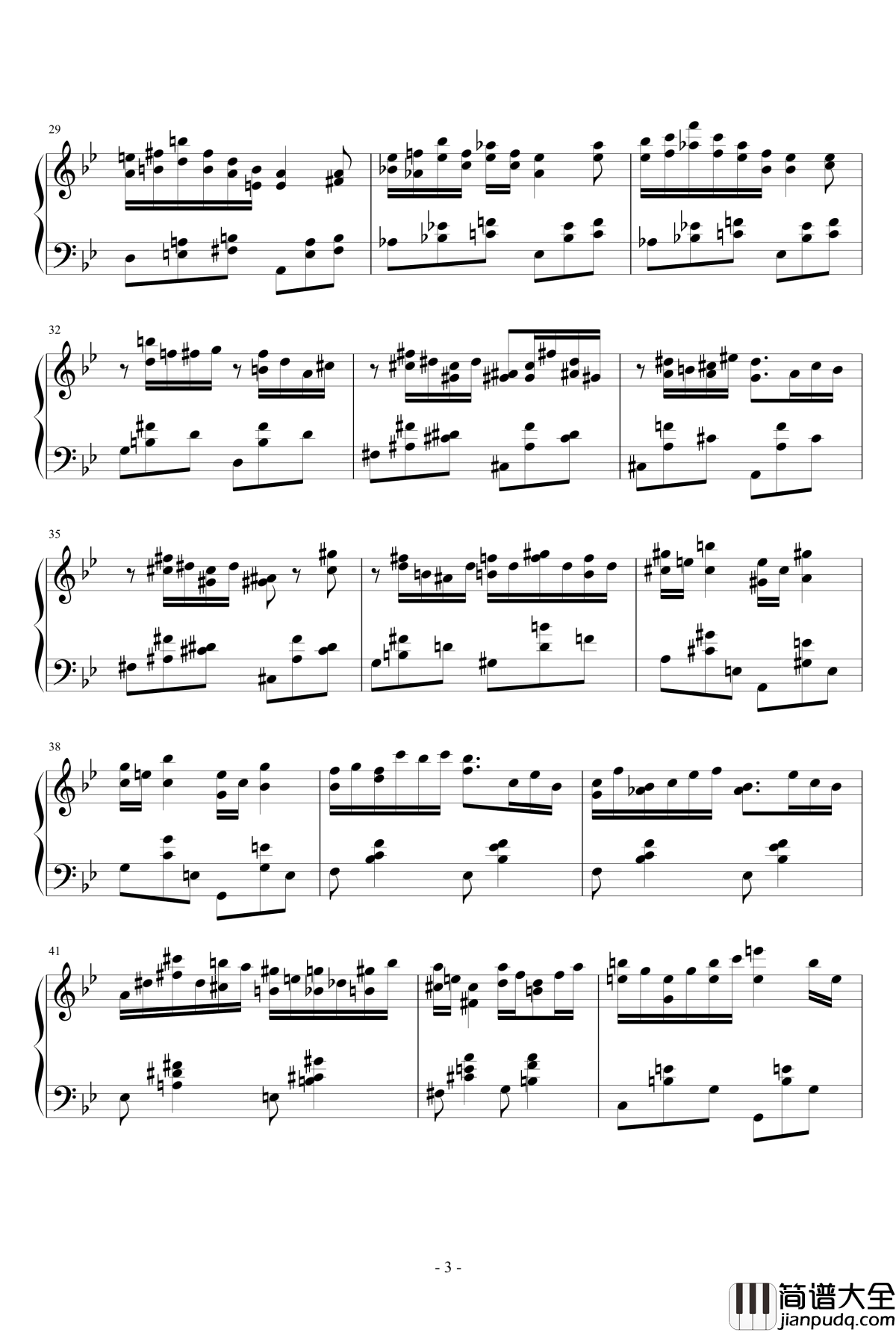 花园里的迷藏钢琴谱_江畔新绿