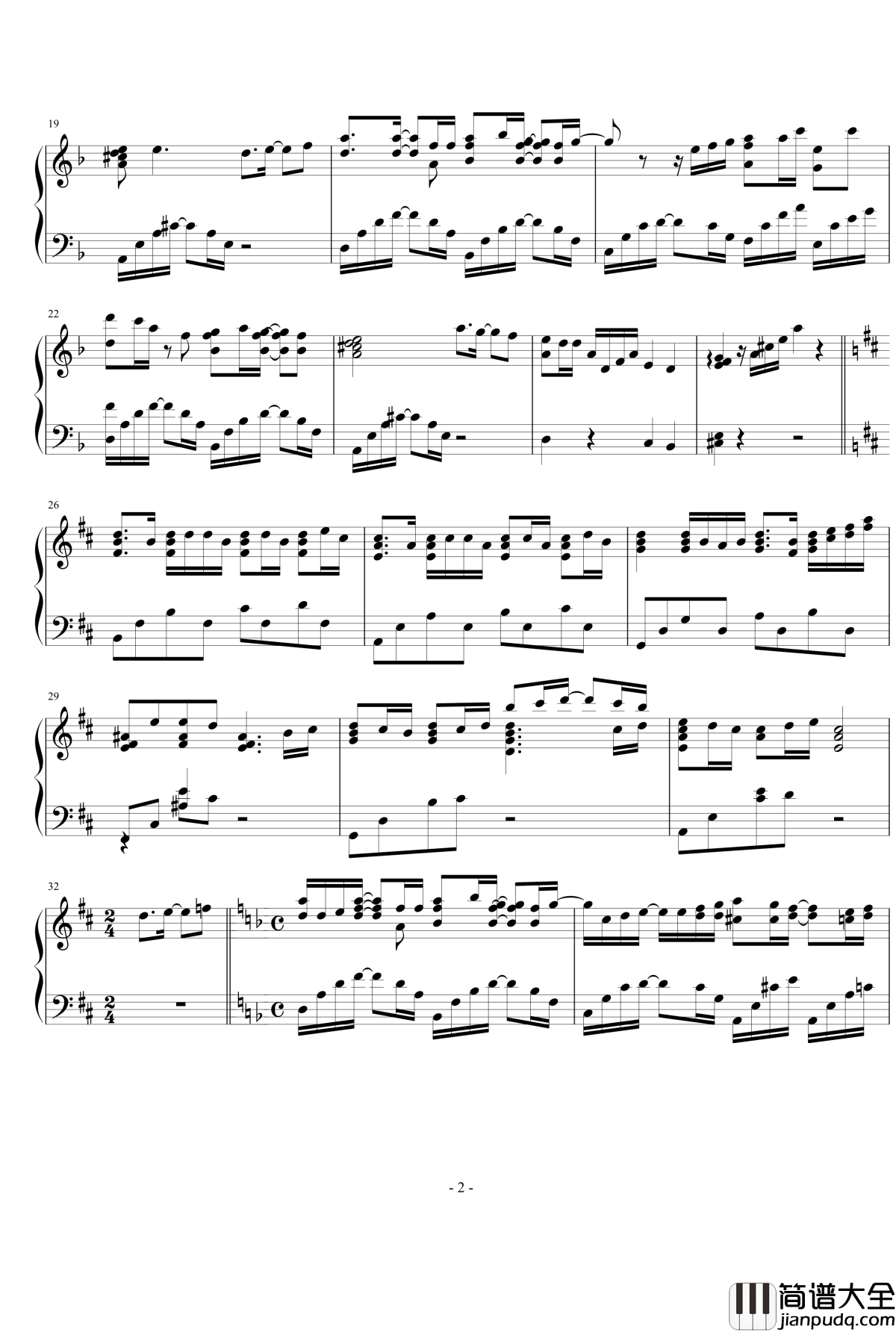 Just_one_last_dance钢琴谱_Sarah_Connor