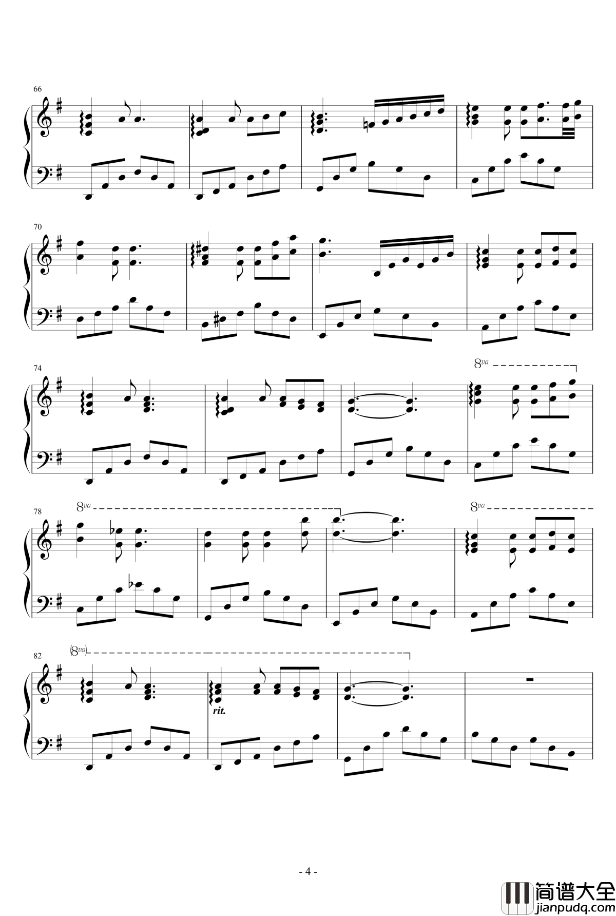 流转在记忆里的时光钢琴谱_指尖的ゝ温柔