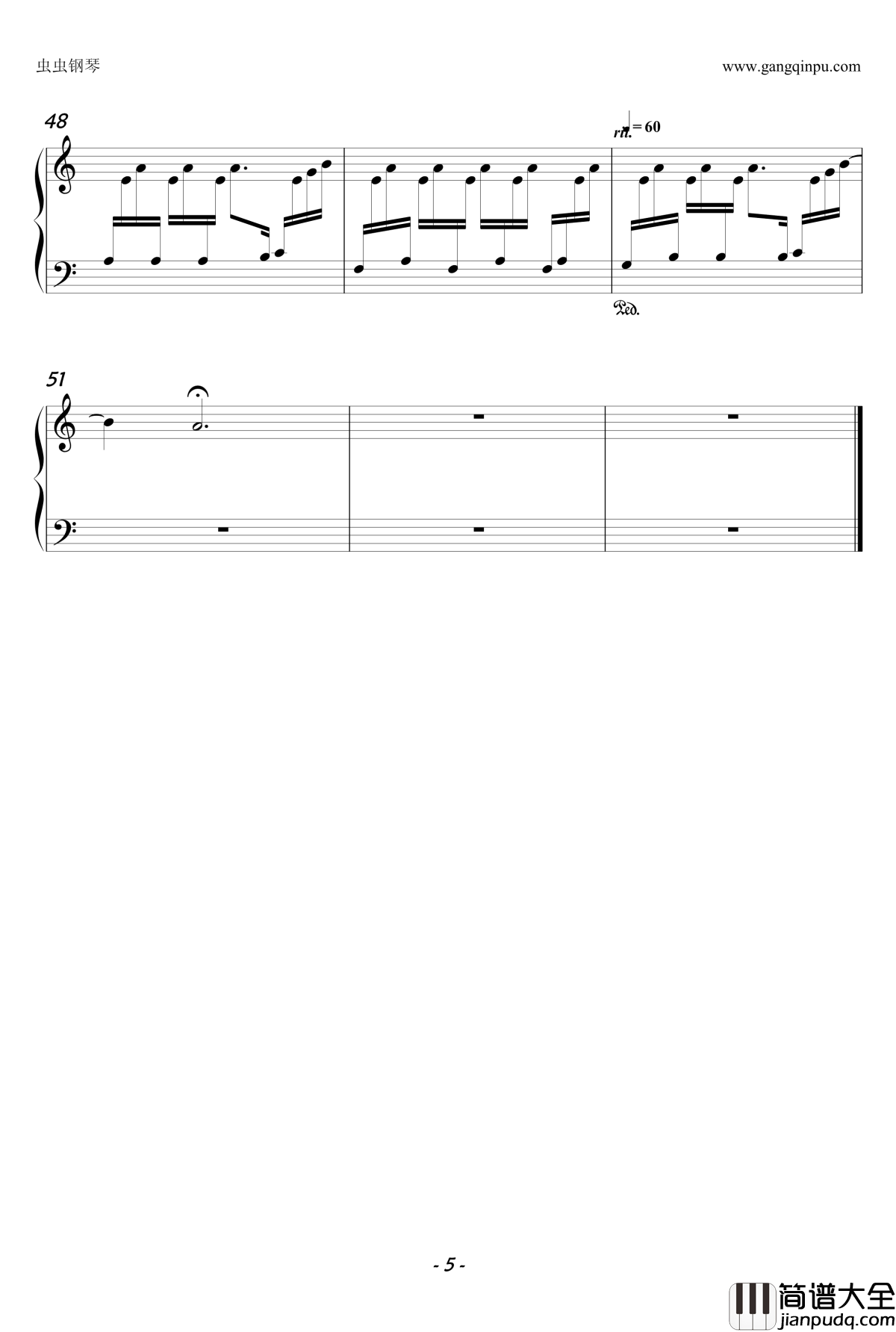 无法触碰片尾曲钢琴谱_Una_mattina