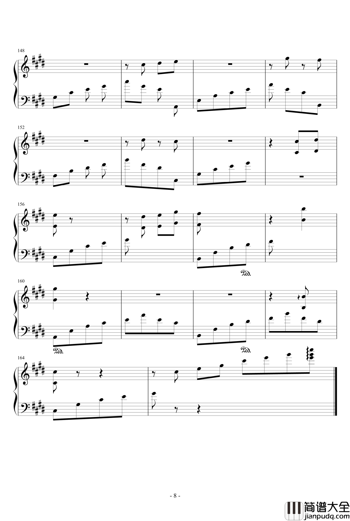 救赎钢琴谱_月之迷雾乀