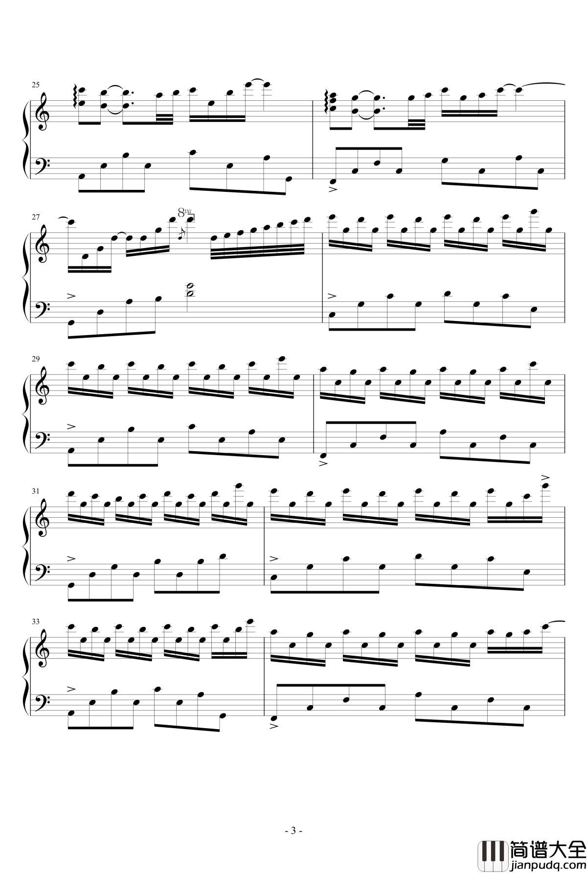 The_tip_of_the_tender钢琴谱_指尖的ゝ温柔