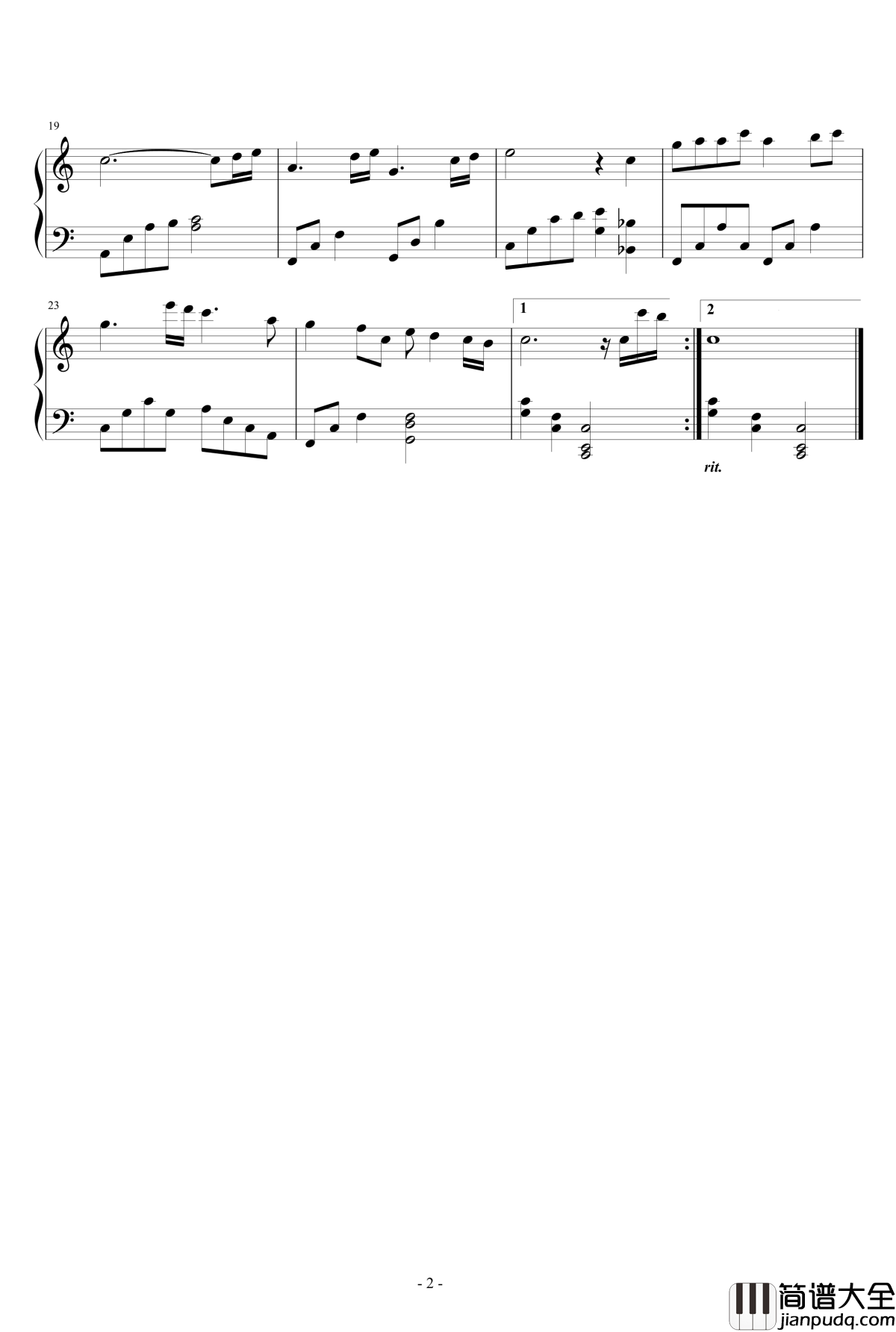 夏夜的风钢琴谱_nb1900