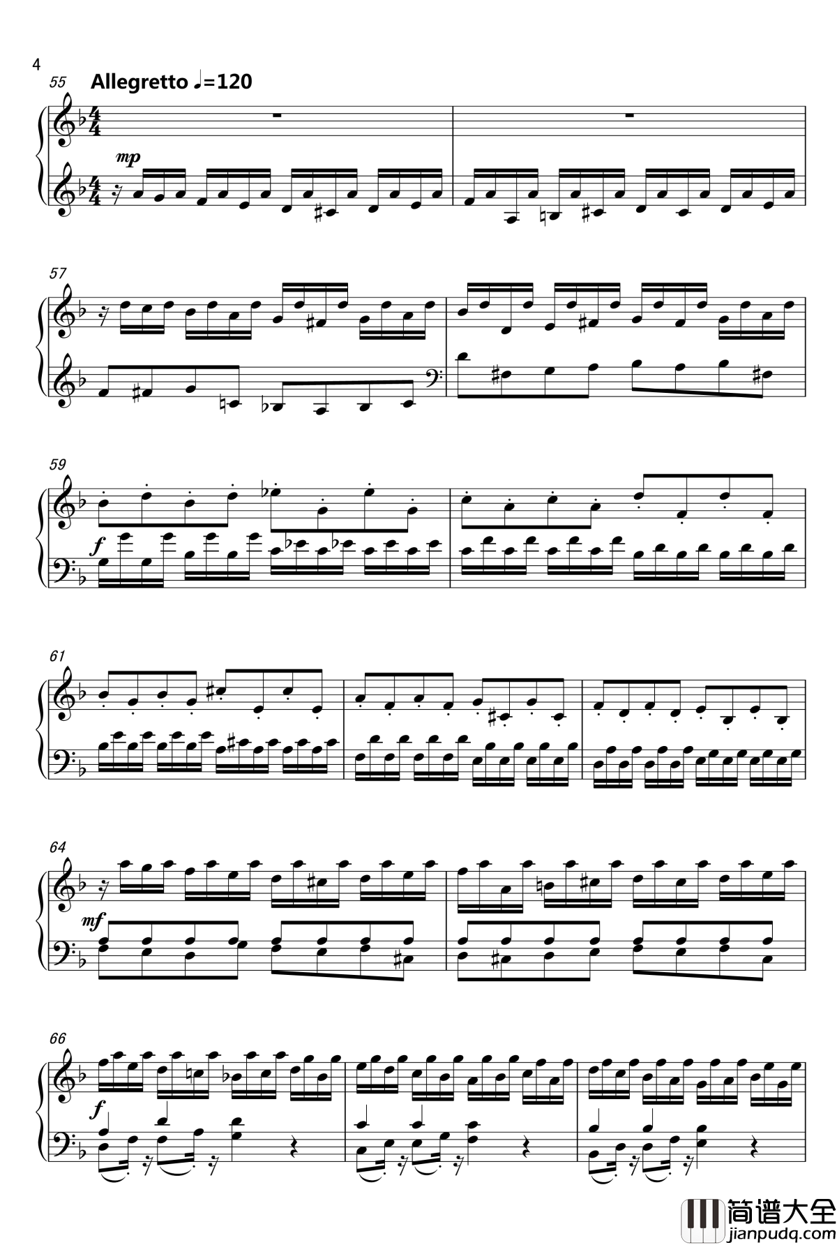 Rollerball钢琴谱_Toccata&Fugue__马克西姆_Maksim·Mrvica