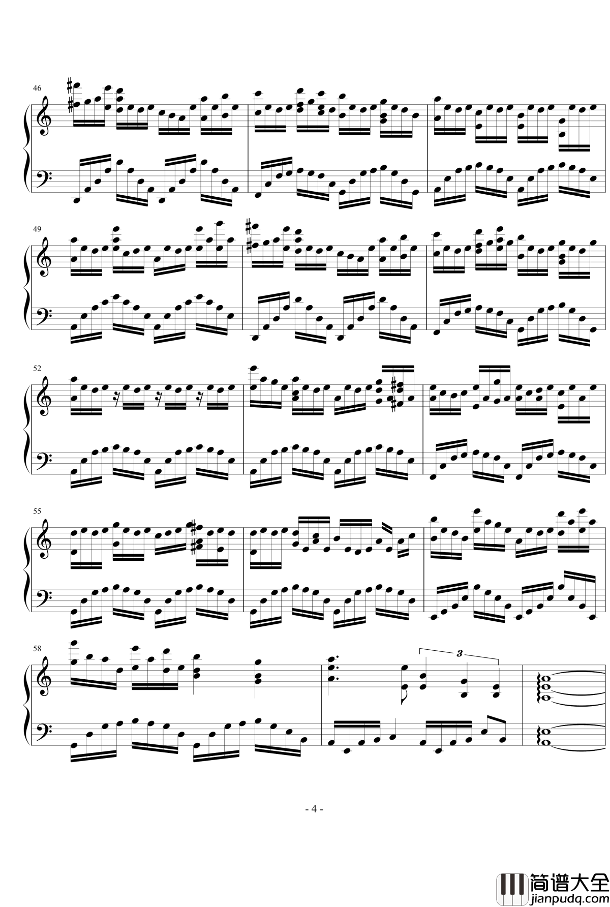 烟城钢琴谱_修改版_湮遁