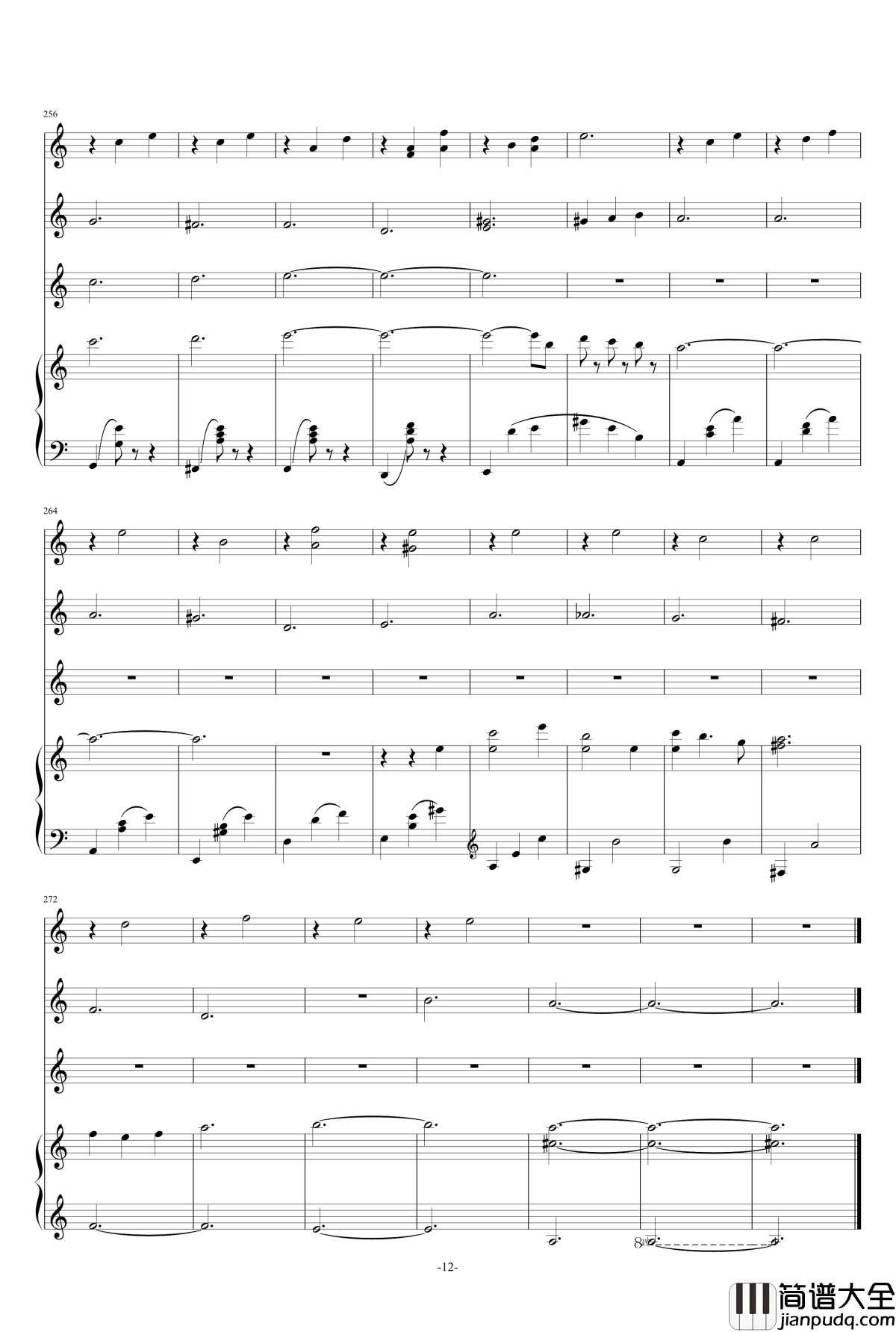 往往钢琴谱_Ku.Klux.Klan