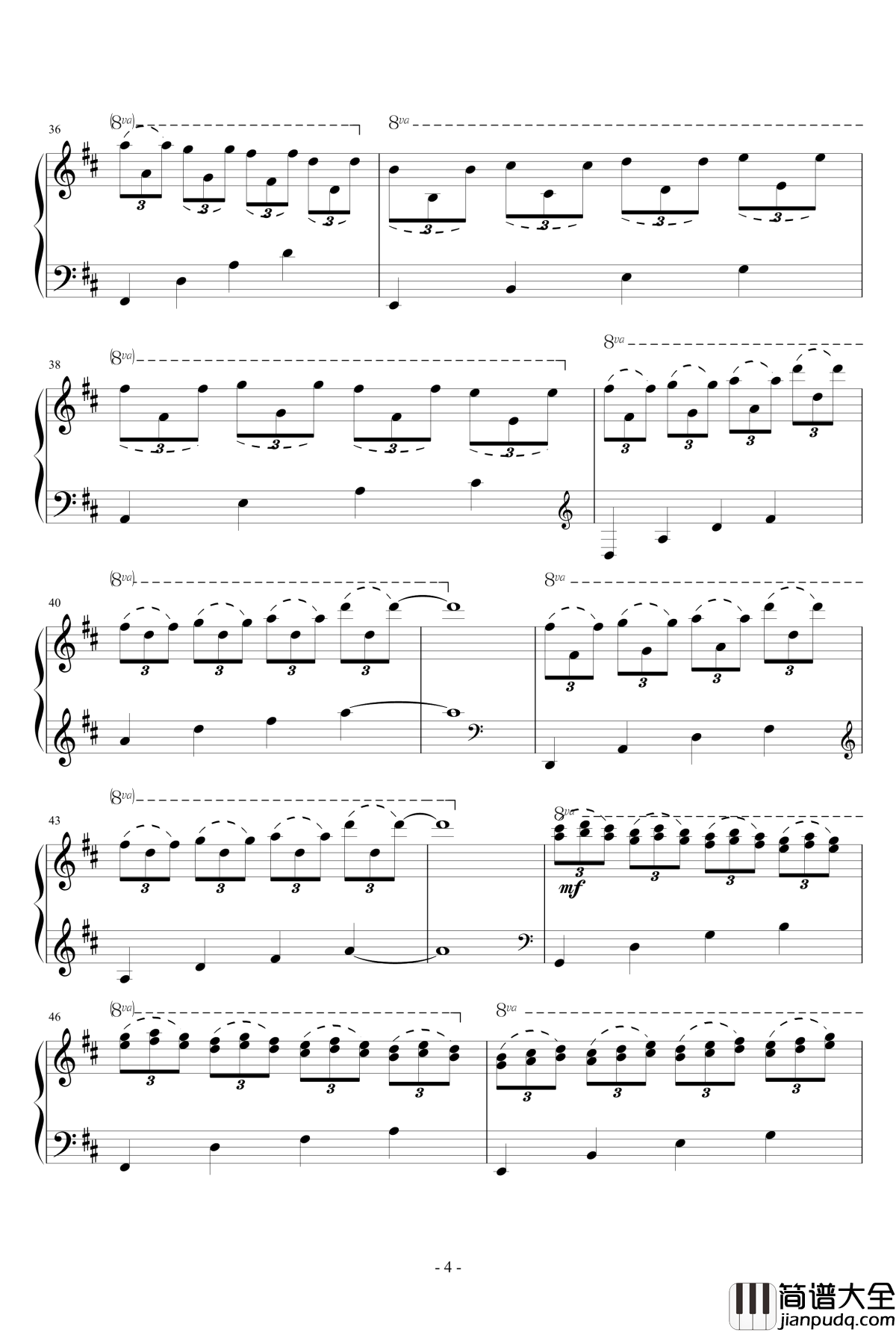 Leisure_Time钢琴谱_指尖的ゝ温柔