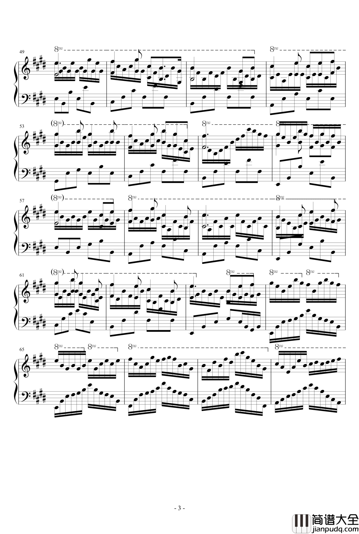 花之咏叹钢琴谱_湮遁