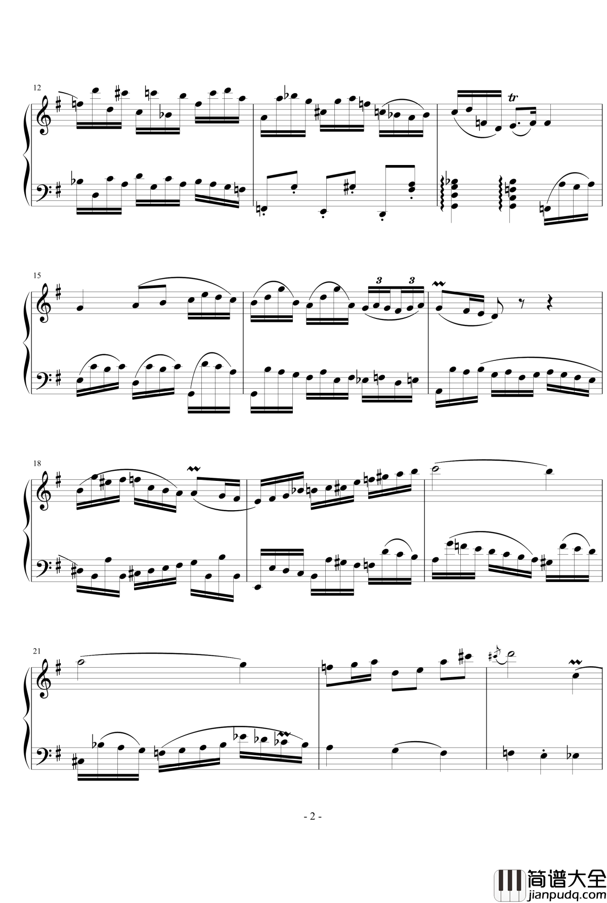 灵感的瞬间钢琴谱_对位曲_流行追梦人