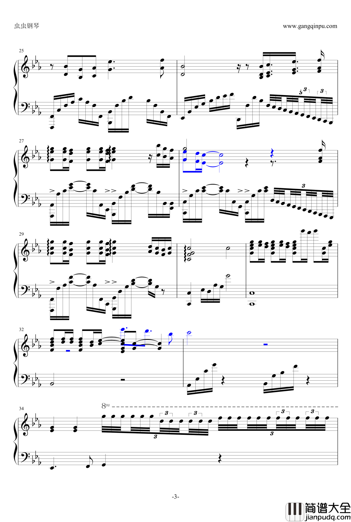 一眼万年钢琴谱_忧伤歌声_S.H.E