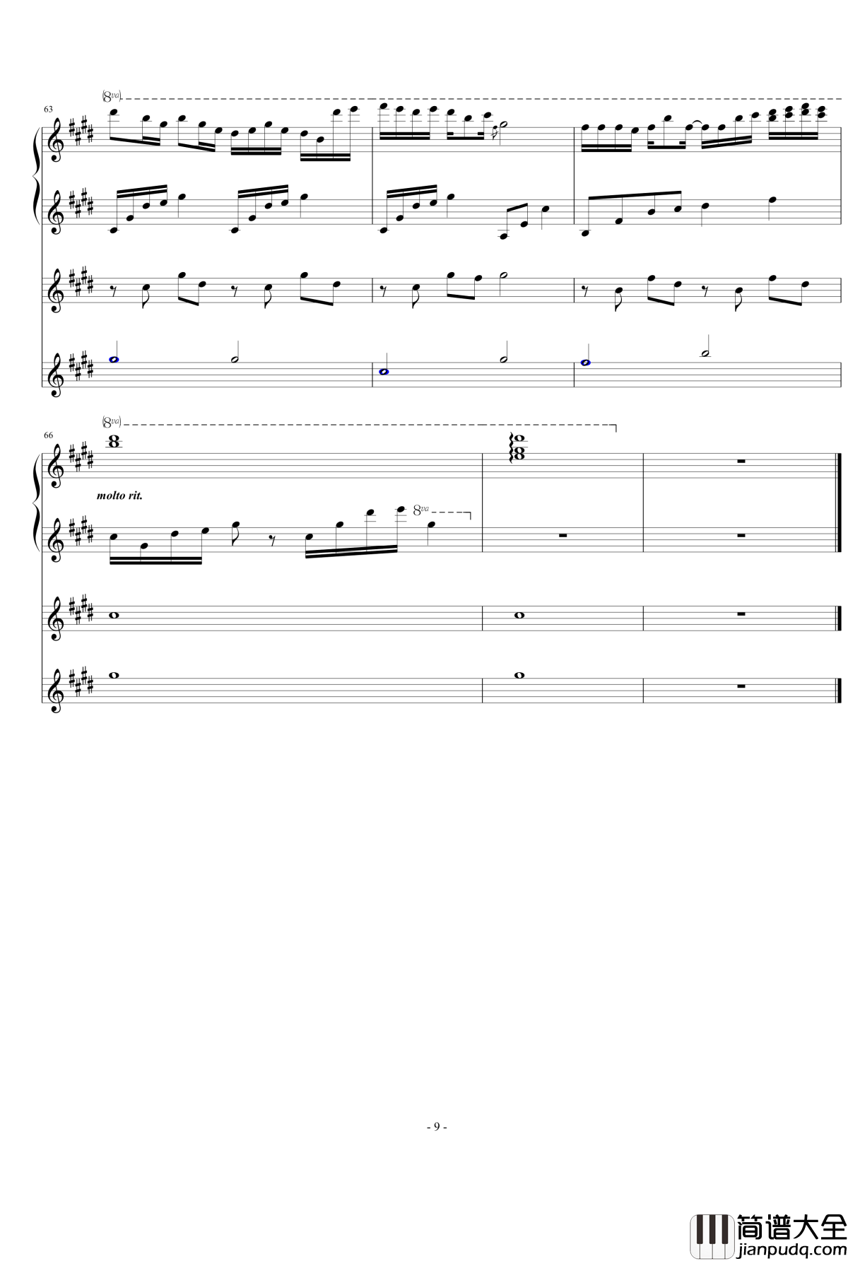 Night_Sky钢琴谱_2013_10_Remade_Ku.Klux.Klan