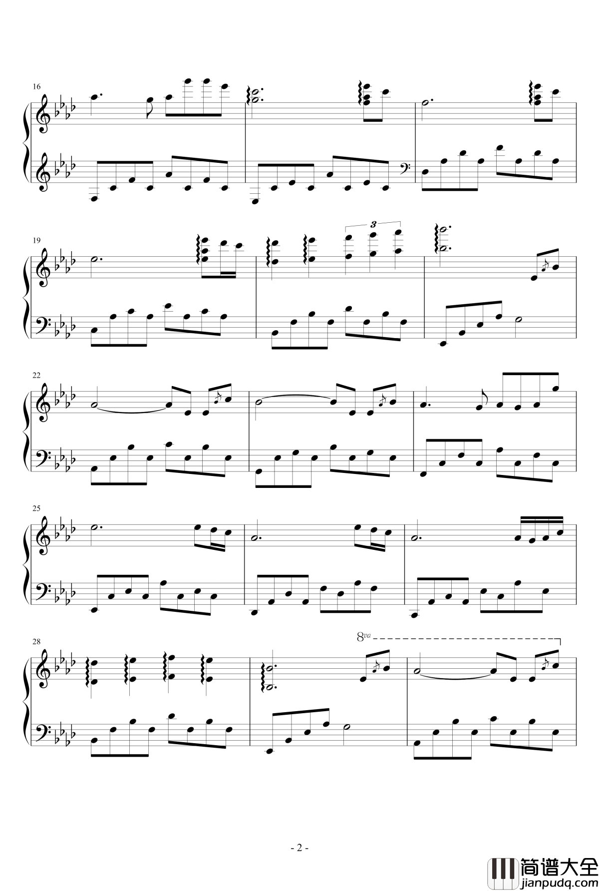 要我如何不想你钢琴谱_指尖的ゝ温柔