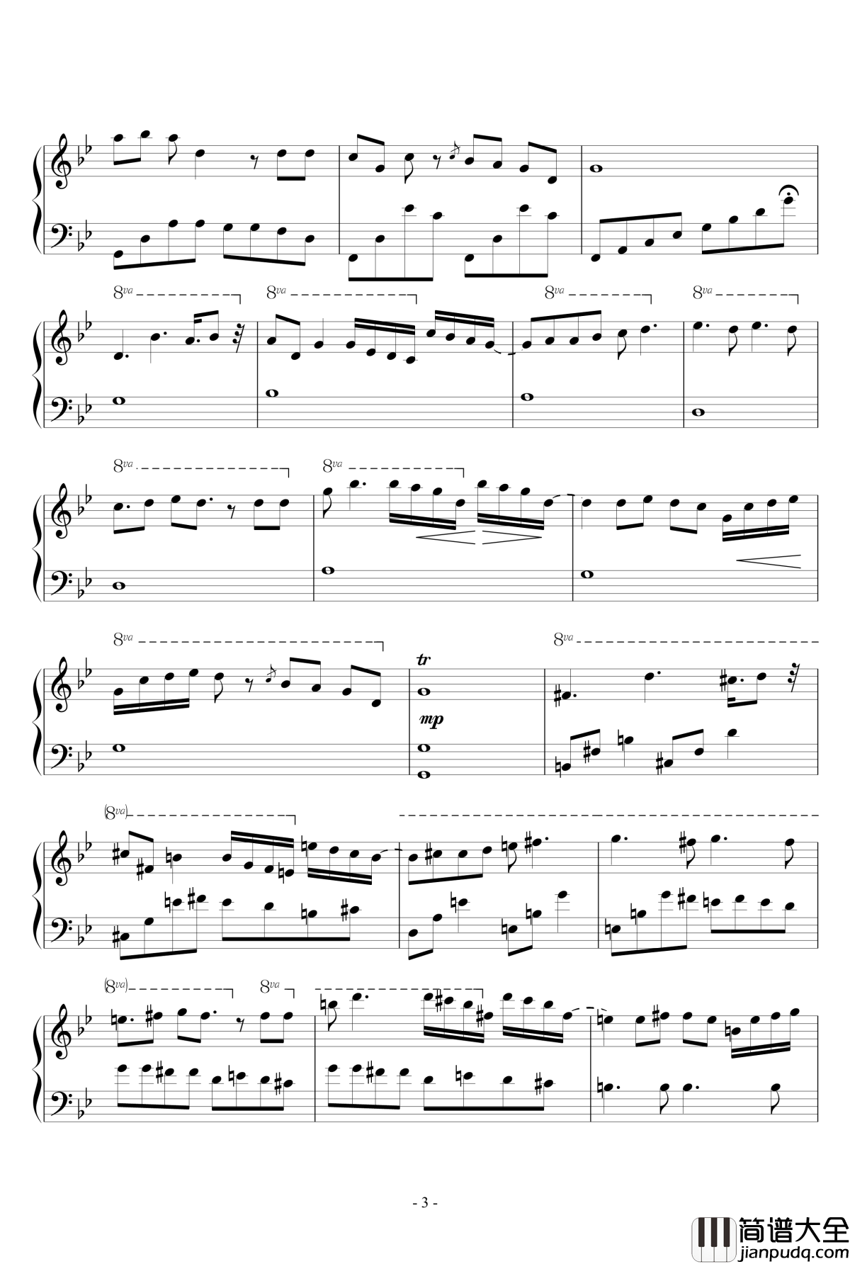 夜曲001钢琴谱_scq