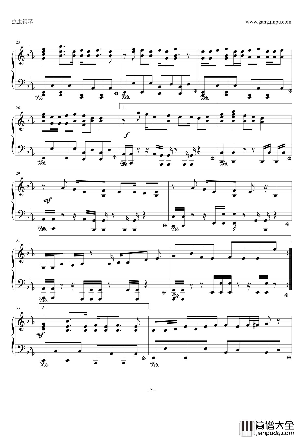 Some_Like_It_Hot钢琴谱_银魂ED17_サムライハート_SPYAIR