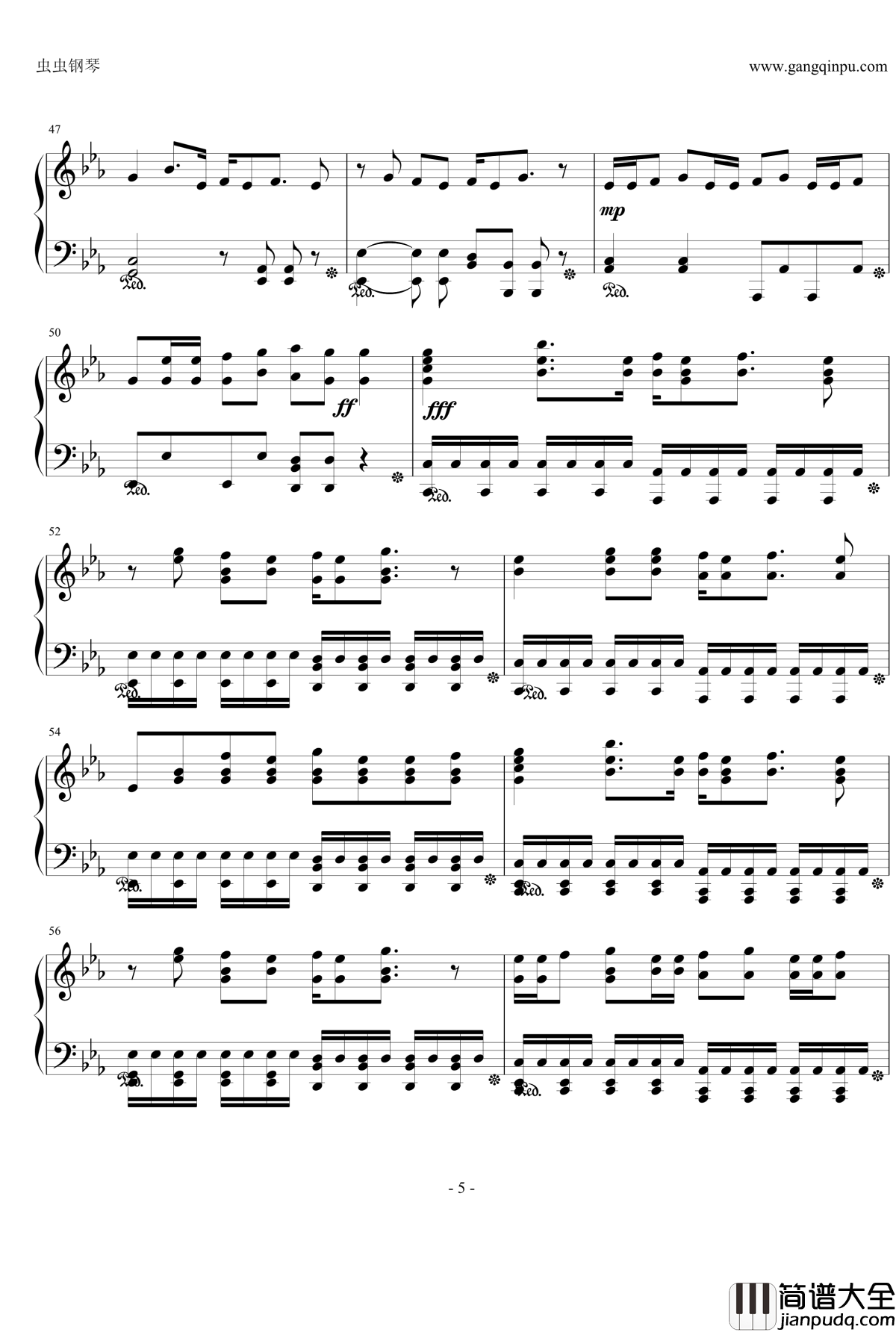 Some_Like_It_Hot钢琴谱_银魂ED17_サムライハート_SPYAIR