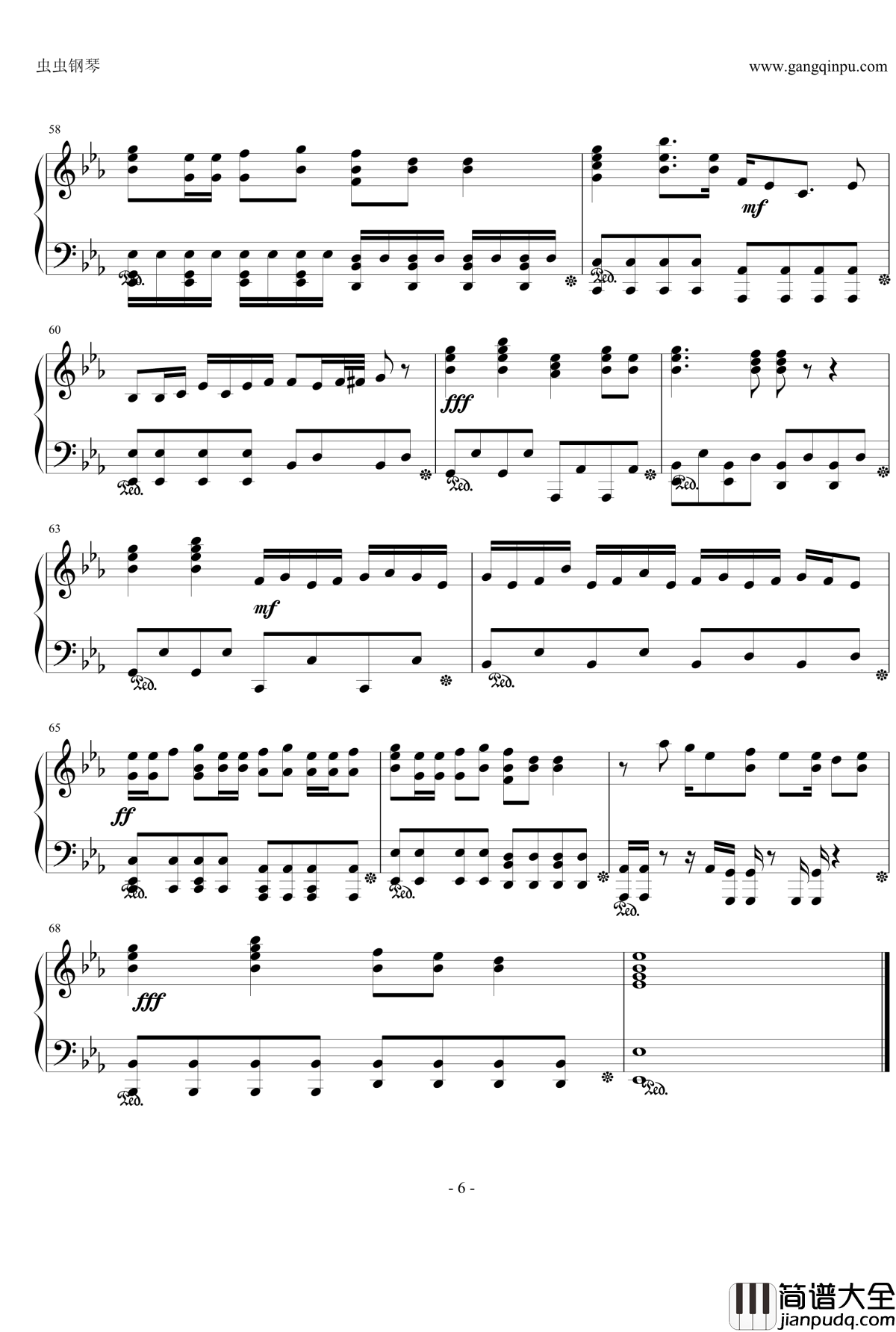 Some_Like_It_Hot钢琴谱_银魂ED17_サムライハート_SPYAIR