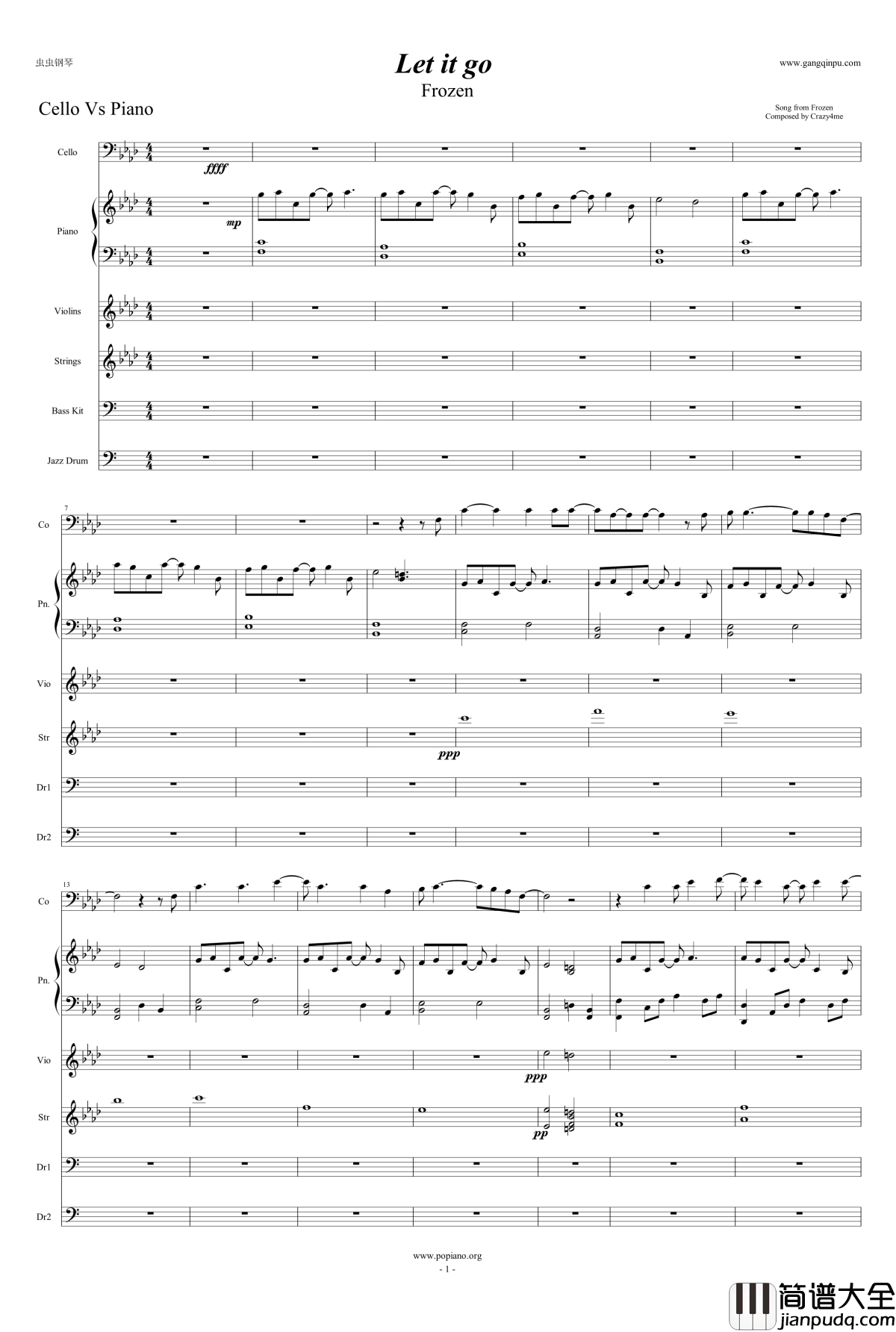 Let_it_go钢琴谱_冰雪奇缘_总谱