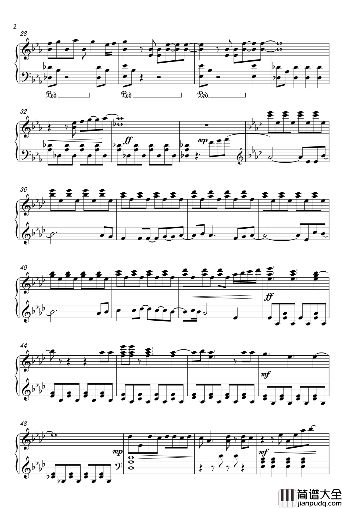 let_it_go钢琴谱_冰雪奇缘主题曲