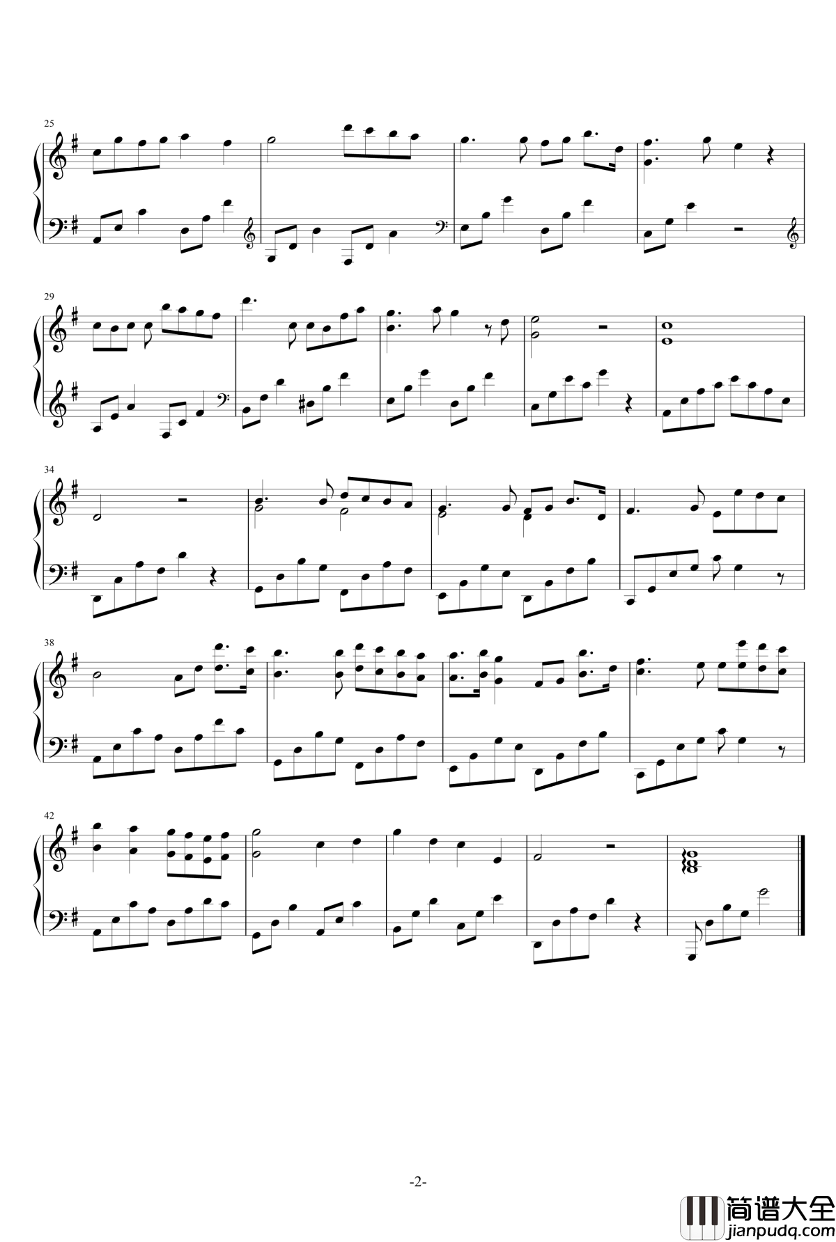 等待钢琴谱_写给雪儿_乐之琴