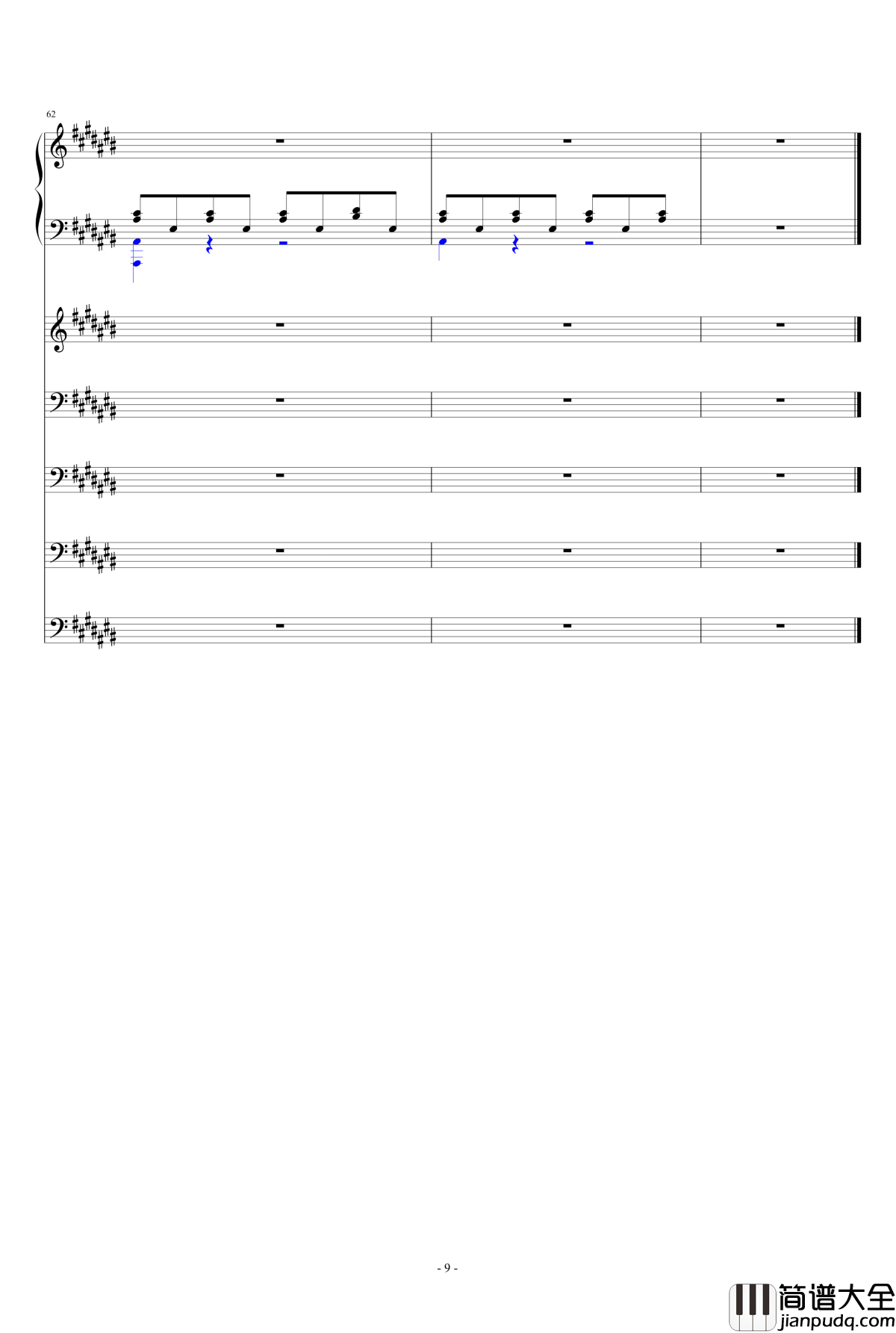 忧郁症患者钢琴谱_韩语_ellocz