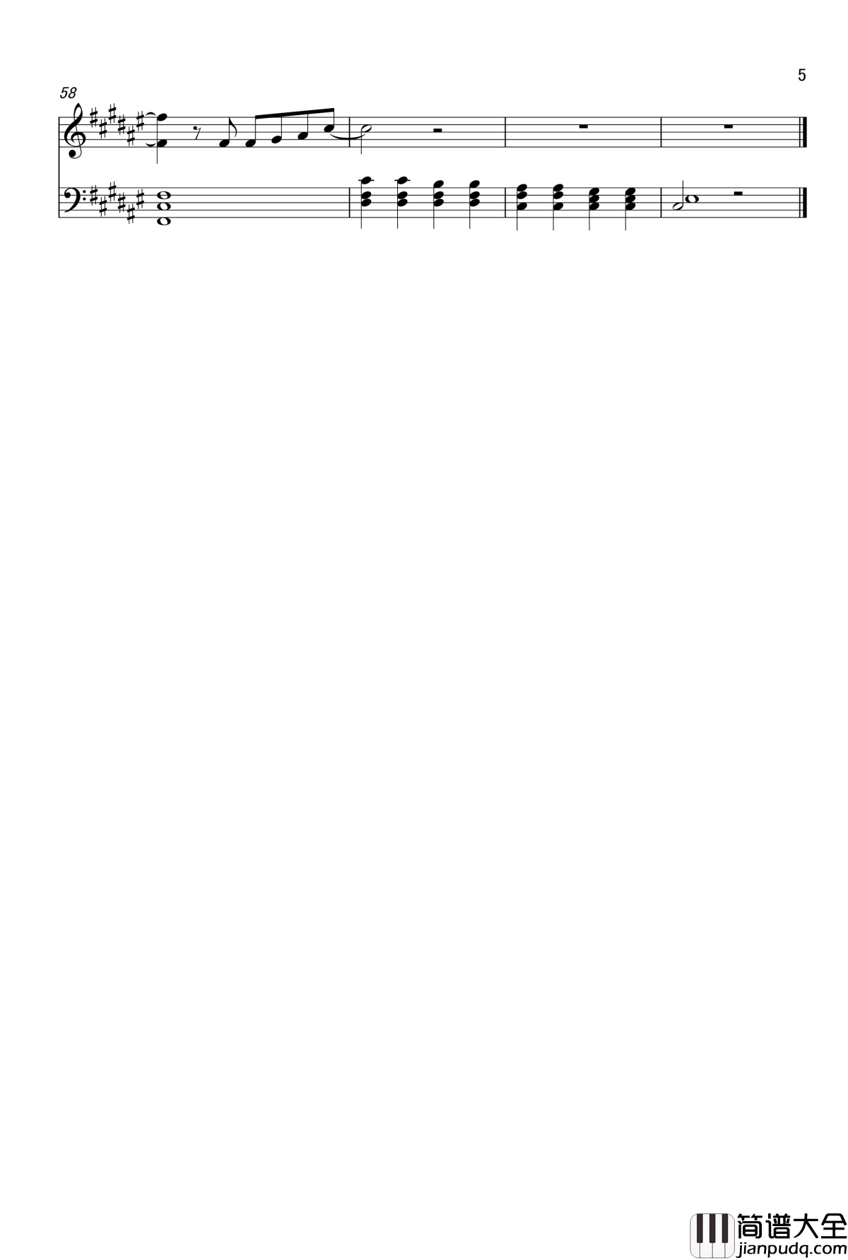 If_I_Were_A_Boy钢琴谱_碧昂丝·吉赛尔·诺斯_Beyonce_Giselle_Knowles