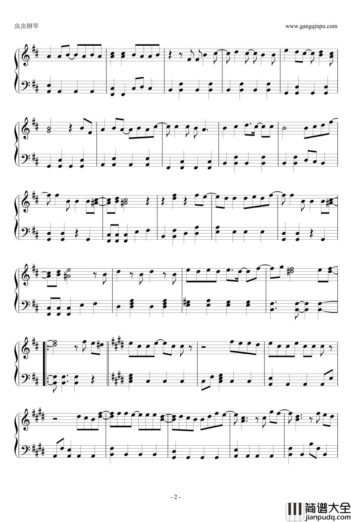 嵐钢琴谱_Breathless_Arashi