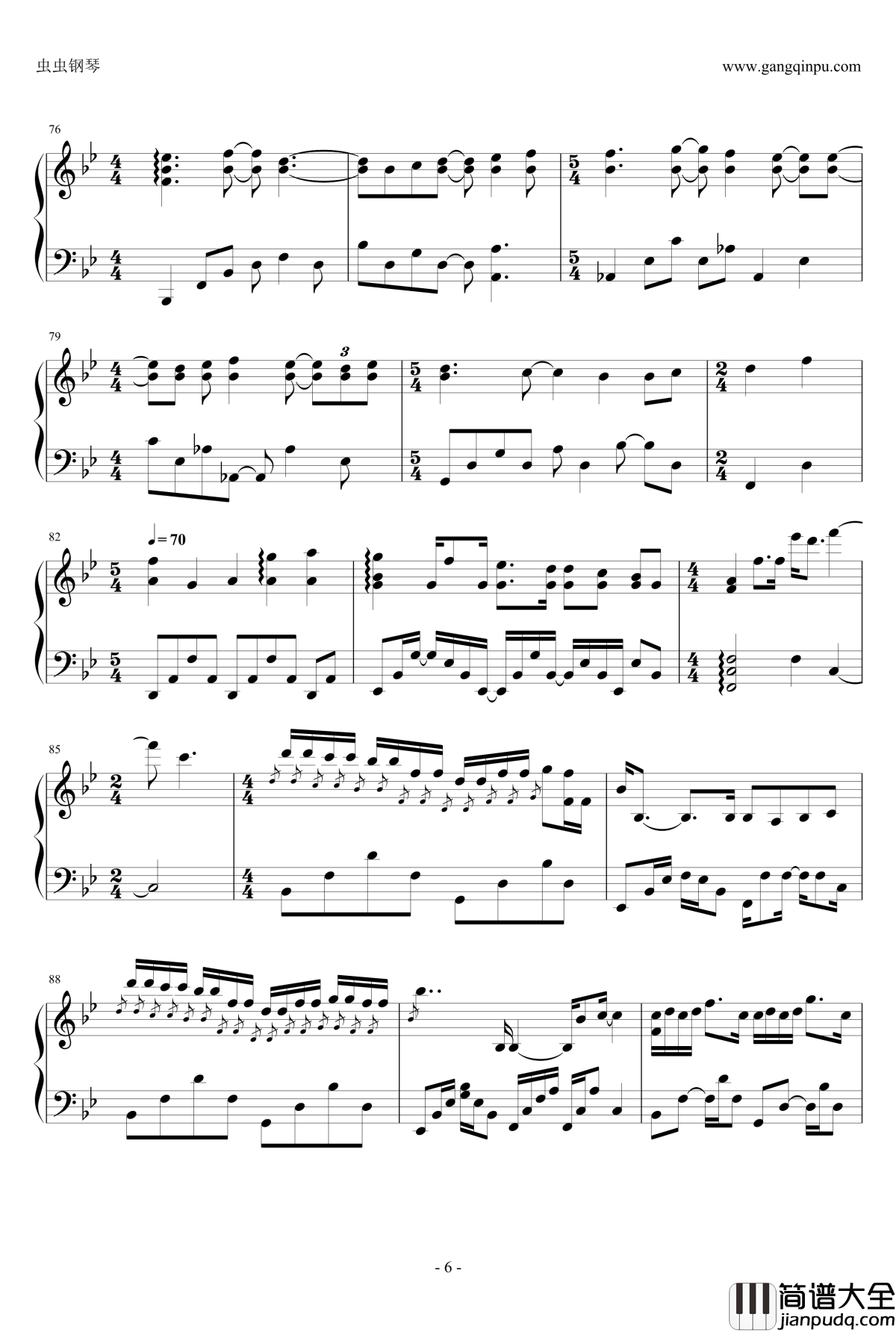 To_the_Moon钢琴谱_Ending_Version_Kan_R._Gao