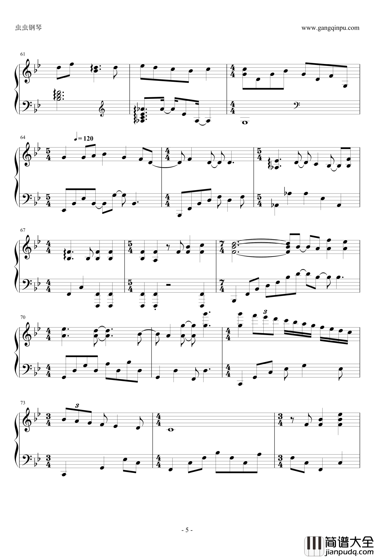 To_the_Moon钢琴谱_Ending_Version_Kan_R._Gao