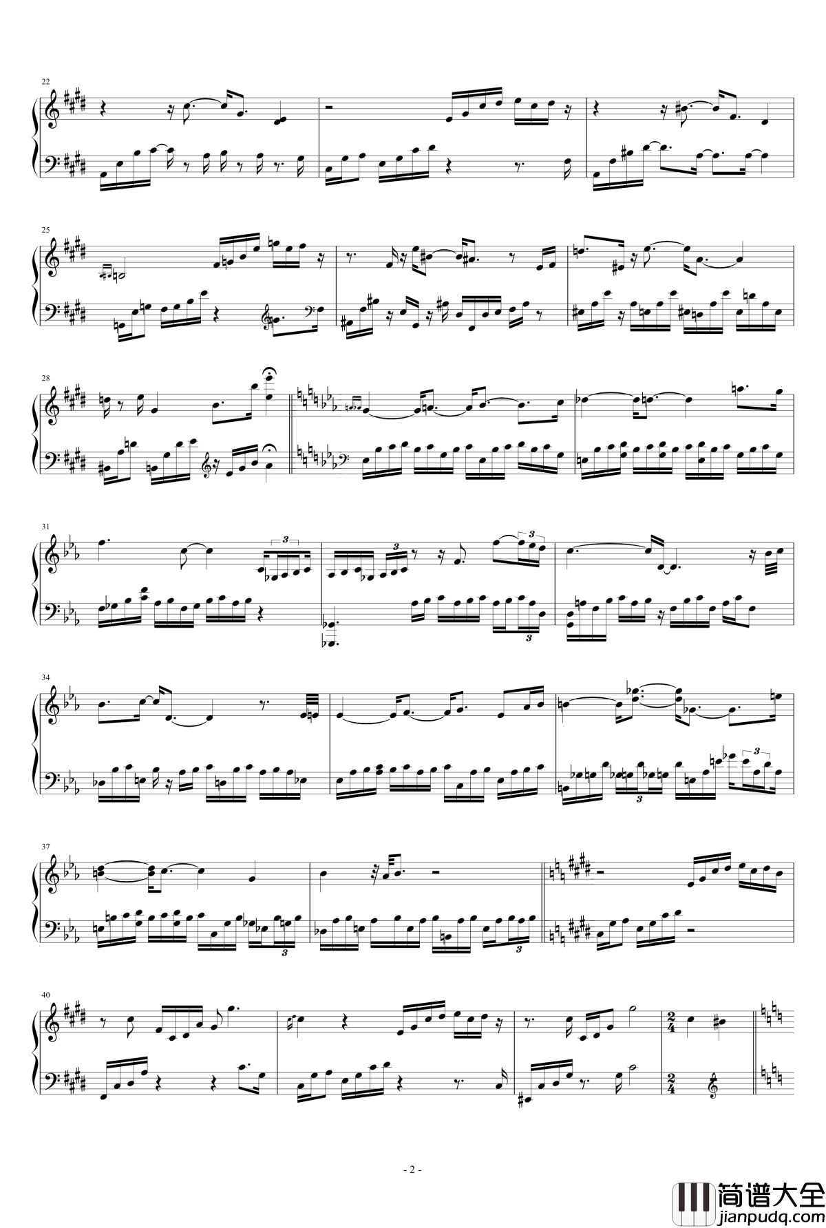 Impromptu钢琴谱_Eldar_Djangirov